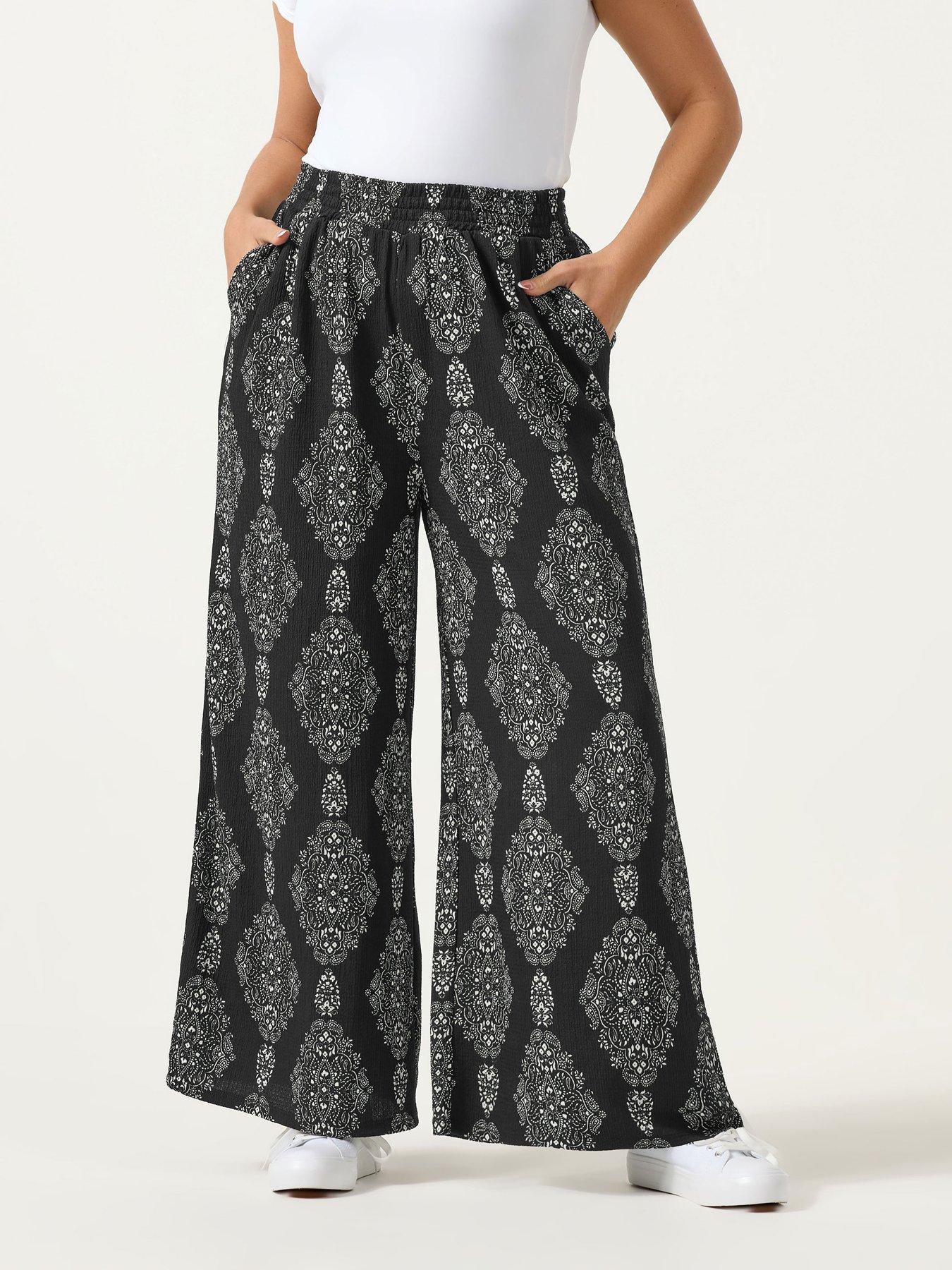 yours-curve-jersey-wide-leg-trousers-black