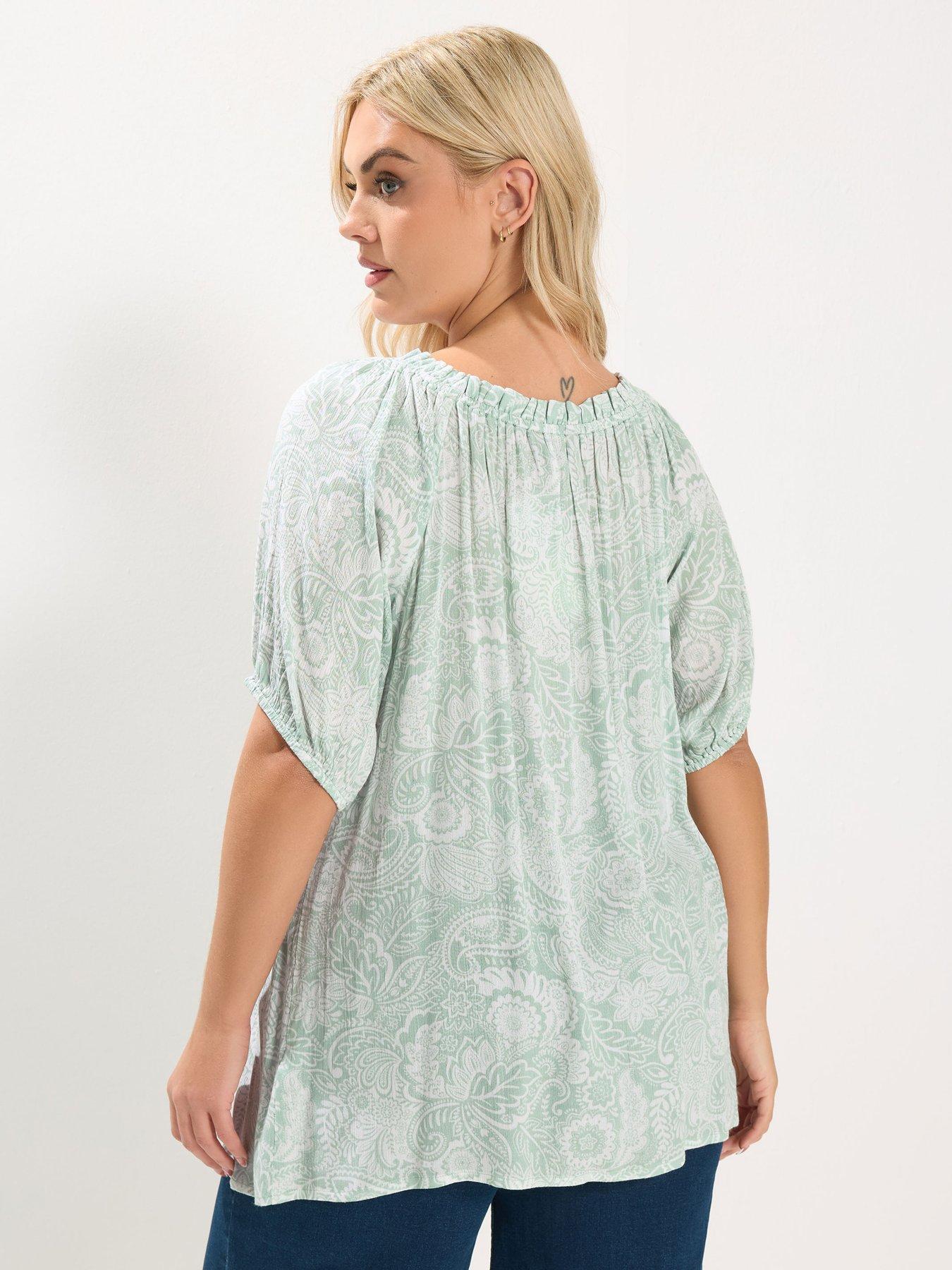 Image 2 of 5 of Yours Curve Gypsy Bardot Top