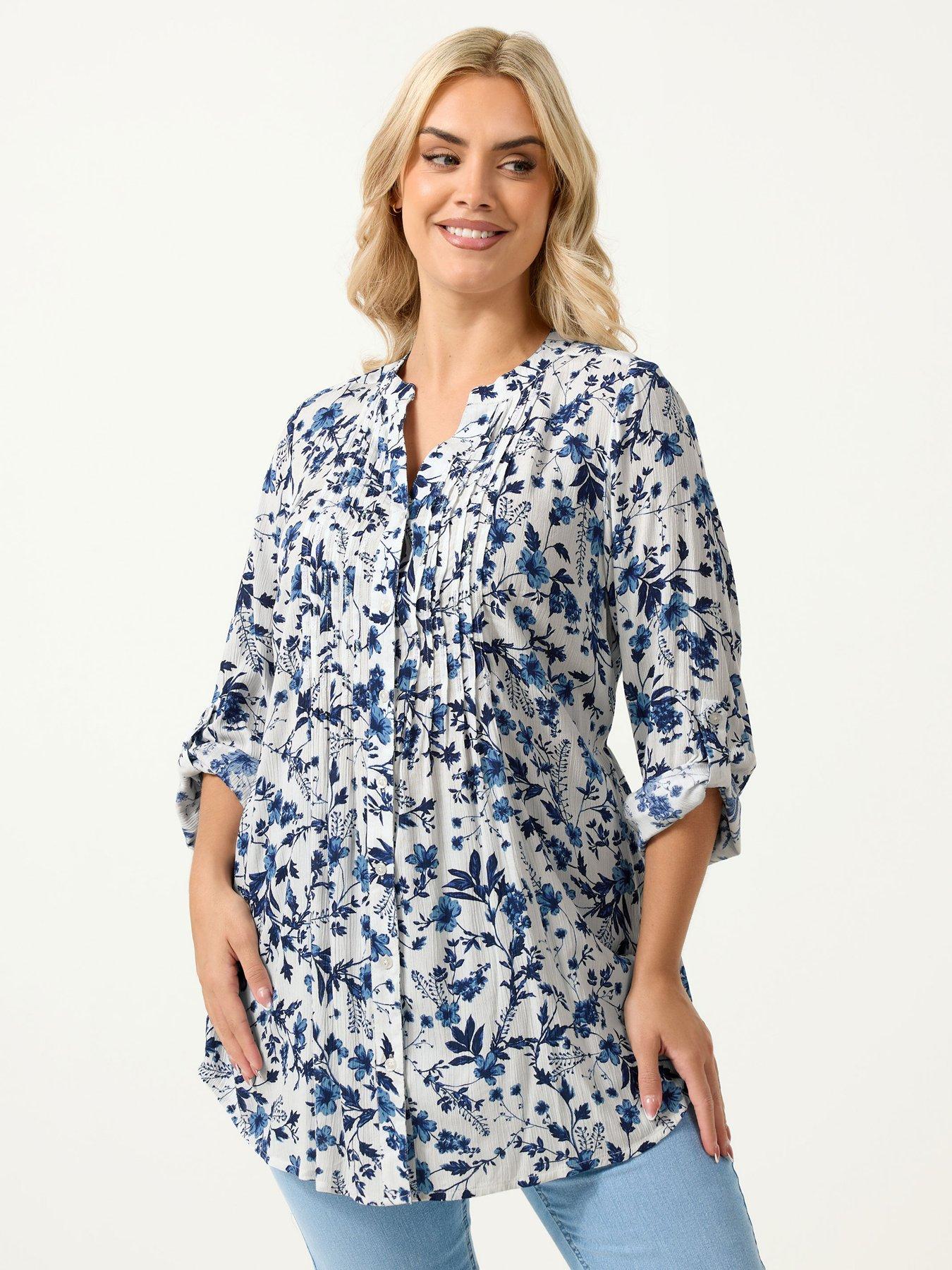 Yours Curve Pintuck Top