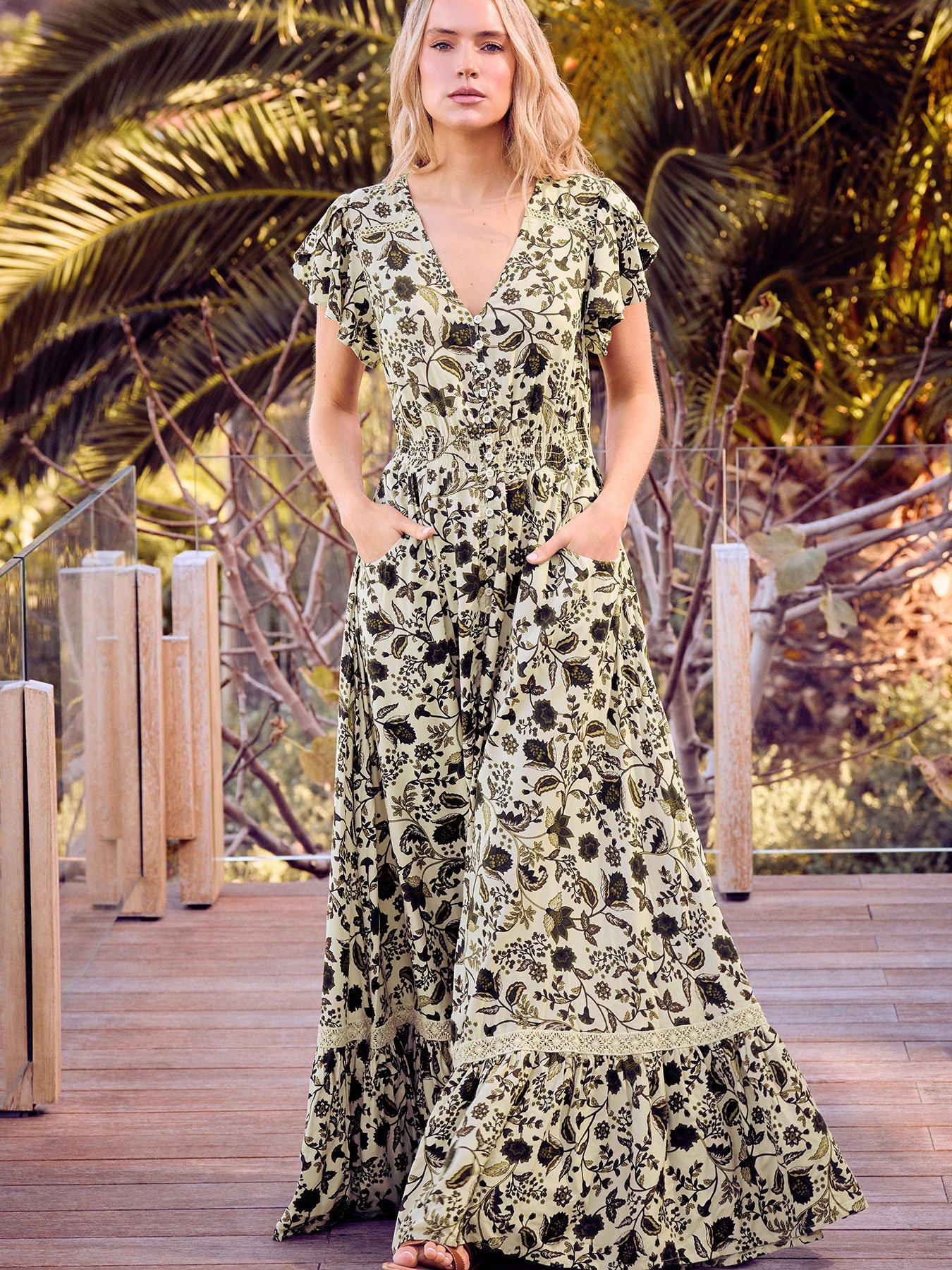 long-tall-sally-floral-button-lace-maxi-dress-greenfront