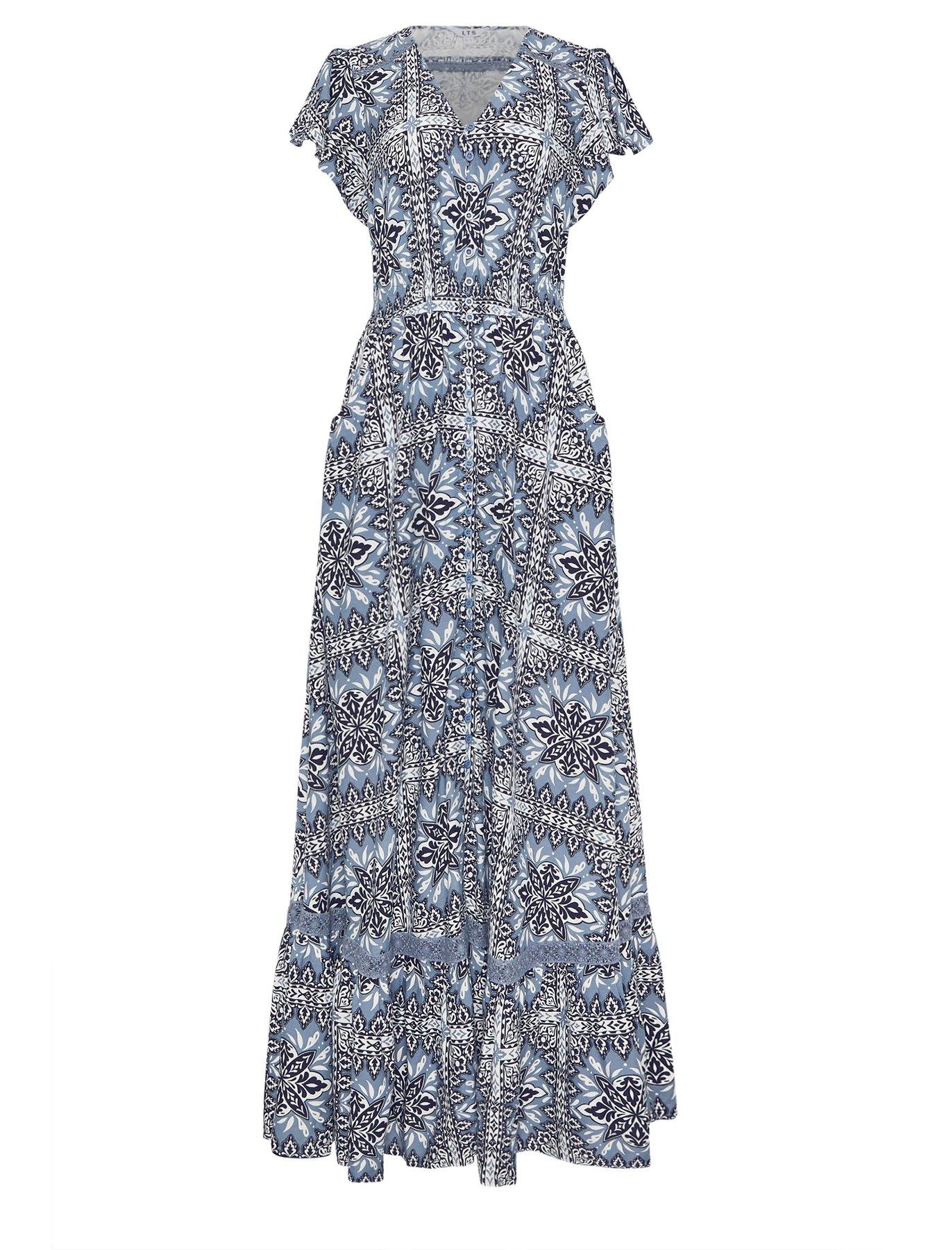 long-tall-sally-tile-print-button-lace-maxi-dress-bluedetail
