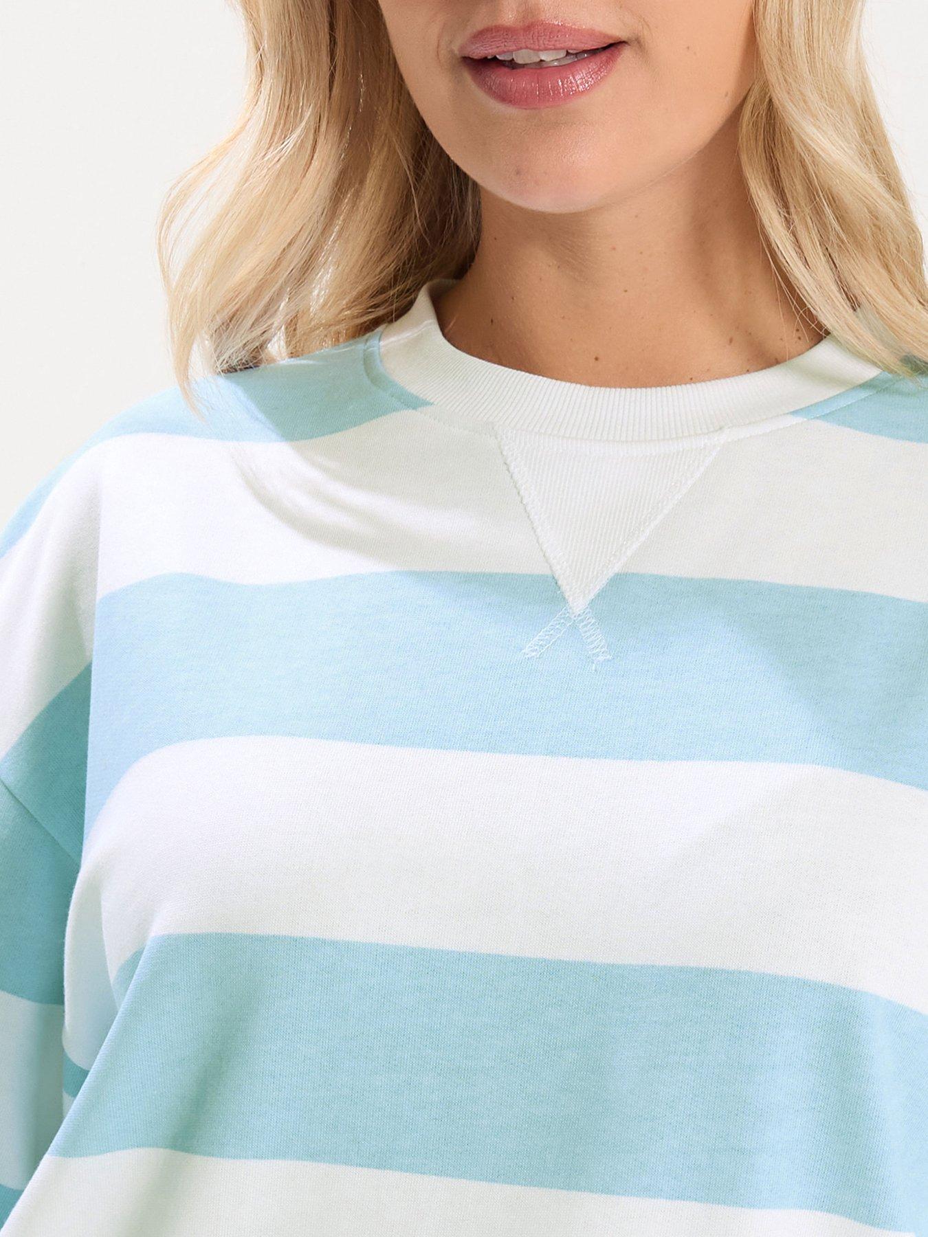 Image 4 of 5 of Yours Curve Stripe Sweatshirt