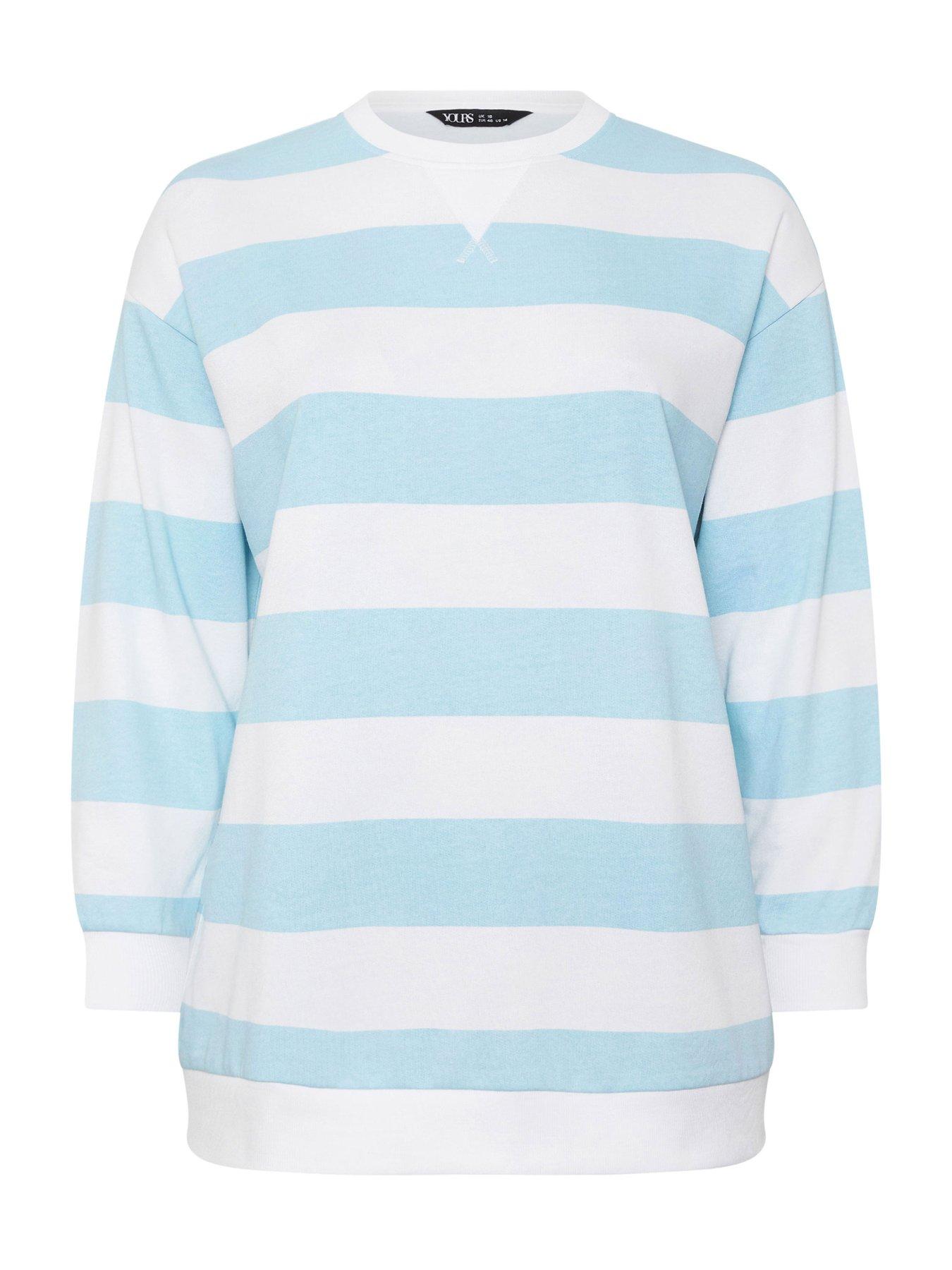 Image 5 of 5 of Yours Curve Stripe Sweatshirt