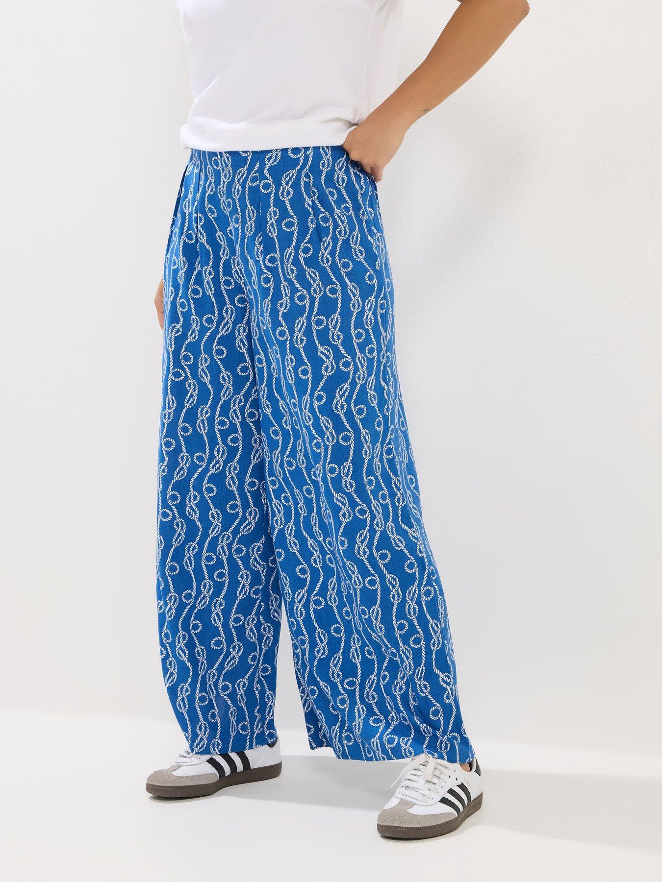 pixiegirl-petite-rope-print-palazzo-trousers-bluefront