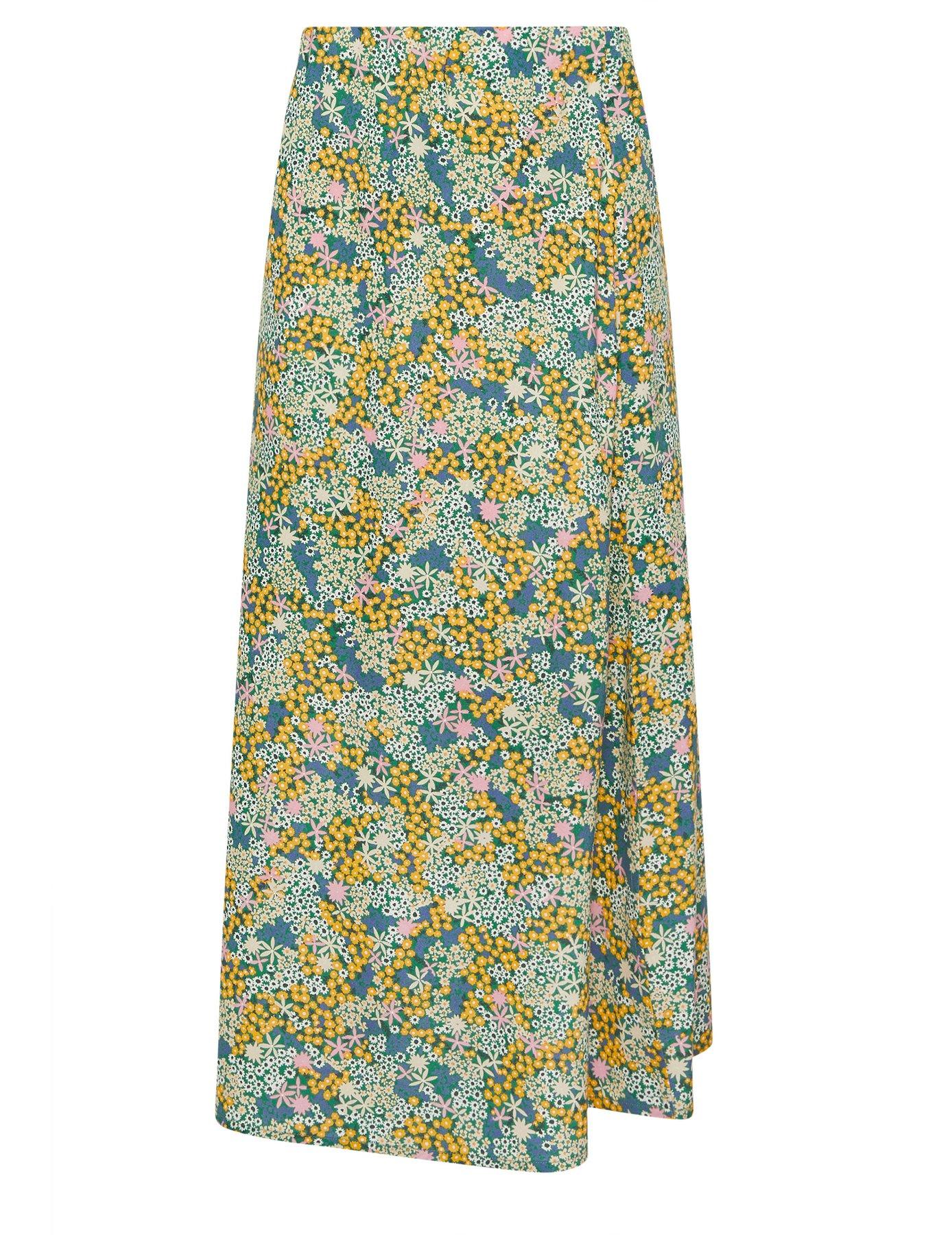 pixiegirl-petite-ditsy-midaxi-skirt-greendetail