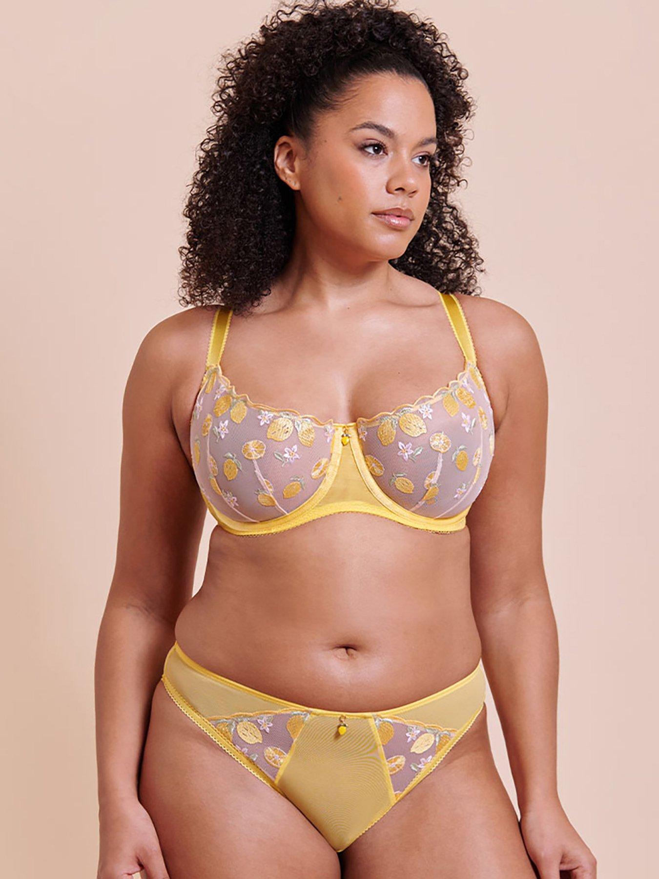 Image 3 of 6 of Curvy Kate Limoncello Balcony Bra (Second Sizes) - Lemon Blush