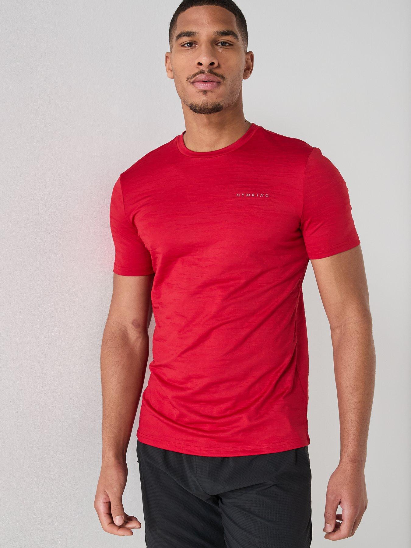 Gym King Mens Dynamic T-Shirt - Red