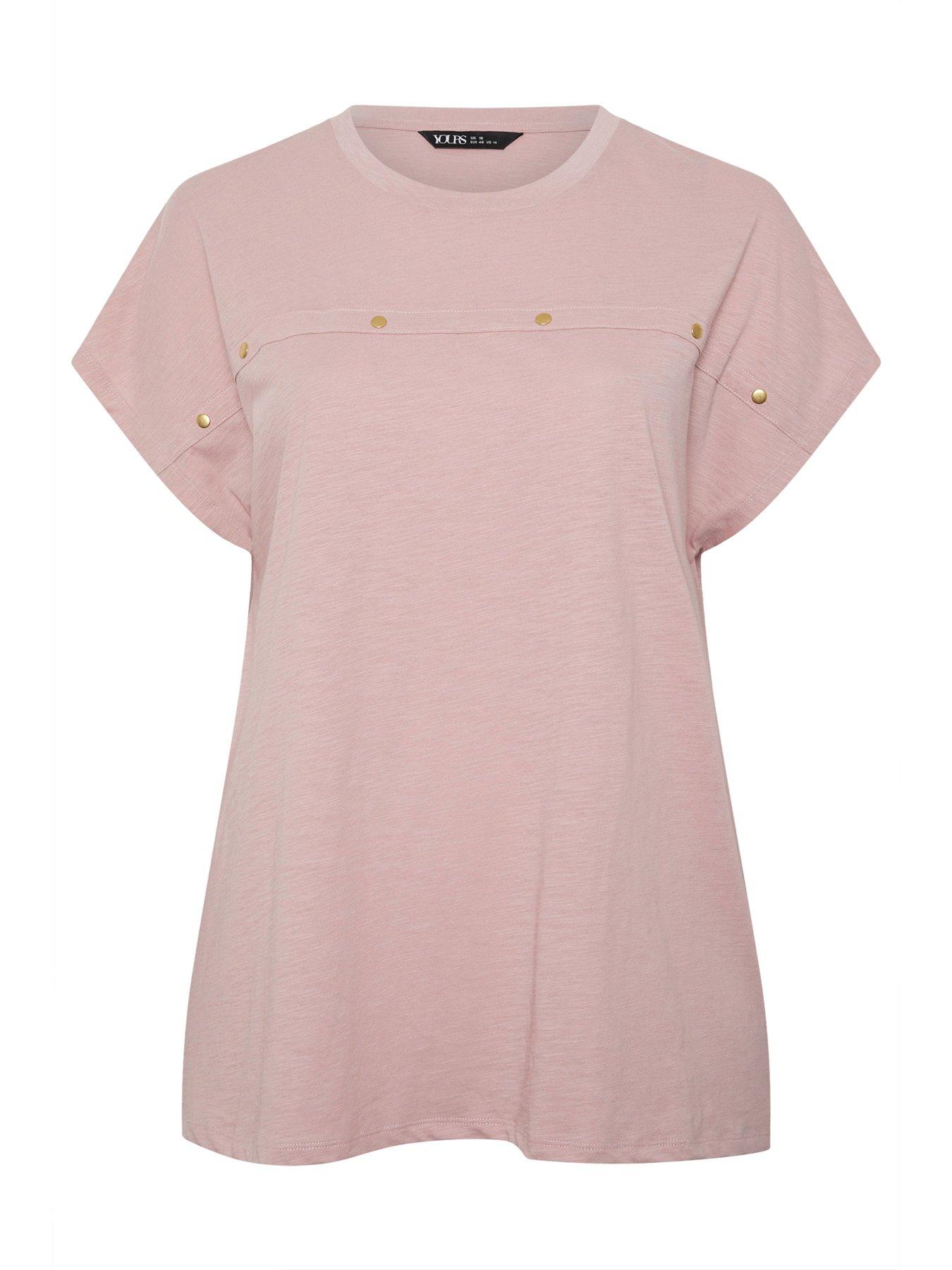 yours-curve-cotton-slub-stud-t-shirtdetail