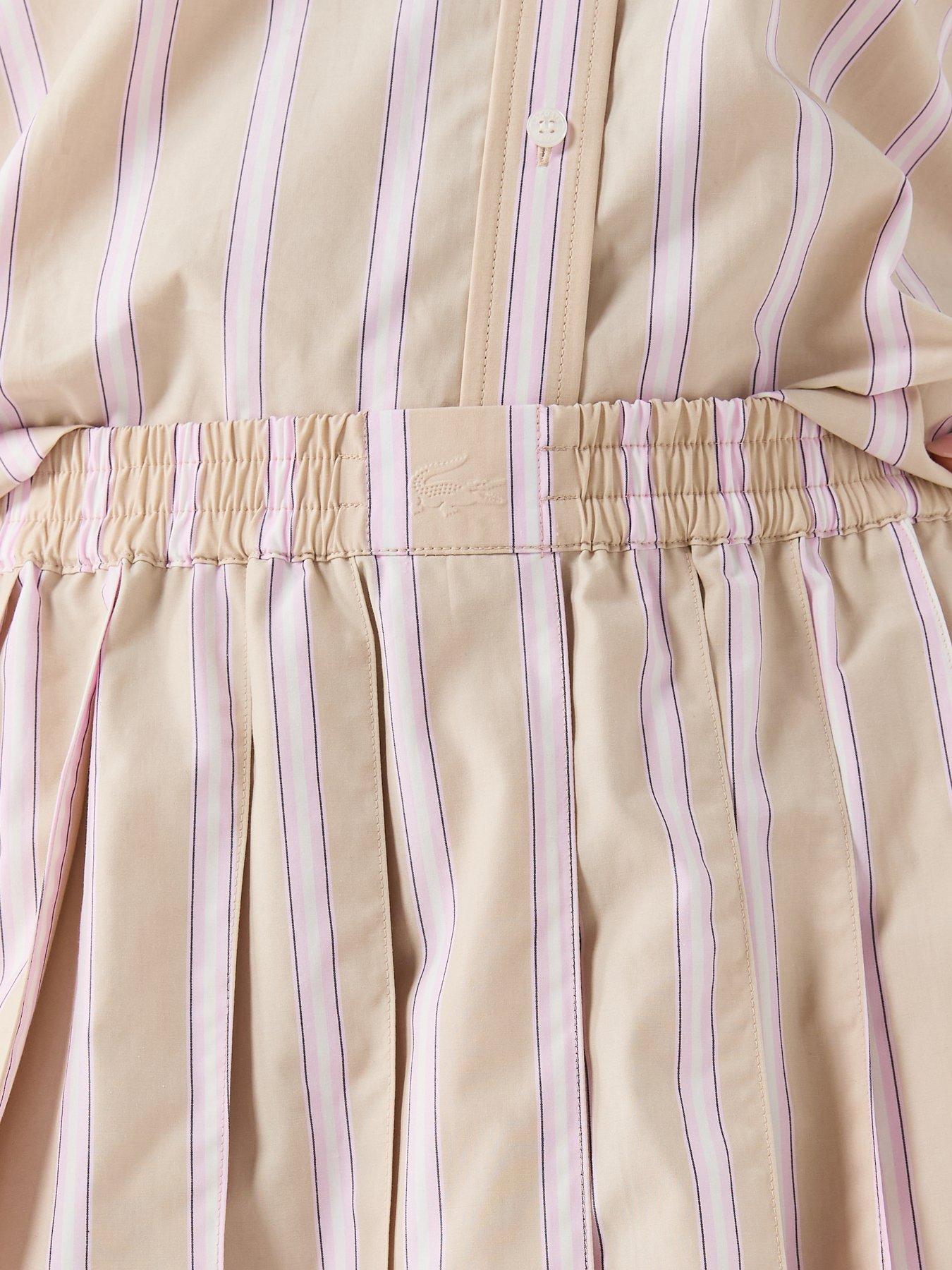 Image 4 of 5 of Lacoste Stripe Bermuda Skirt - Blue