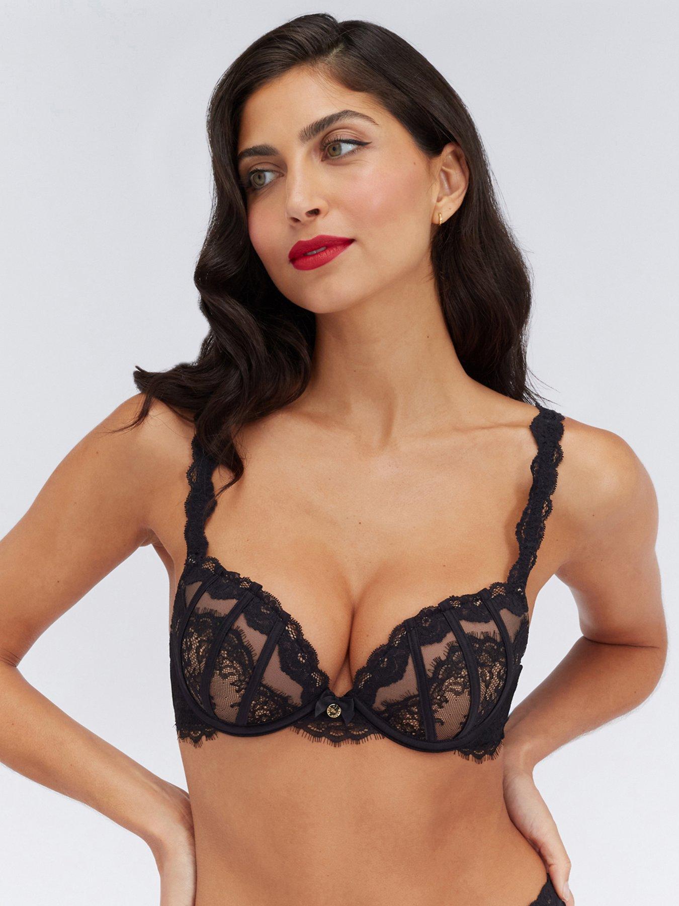 boux-avenue-juno-lace-plunge-bra-black