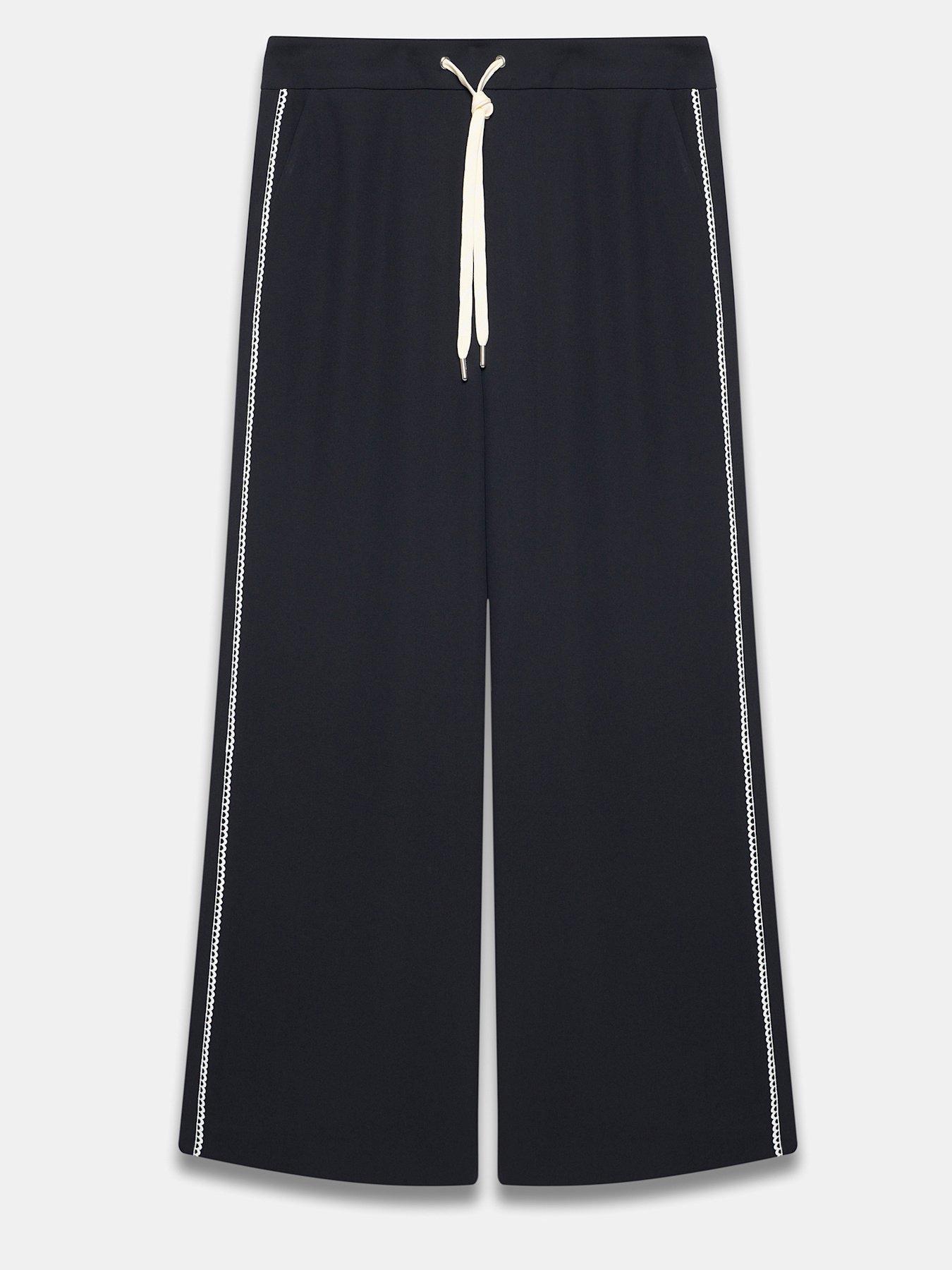 mint-velvet-navy-scallop-stripe-trousers-bluedetail