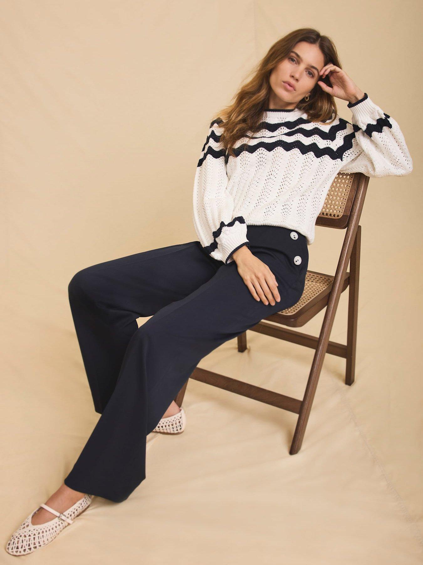 mint-velvet-navy-button-front-trousers-bluestillFront