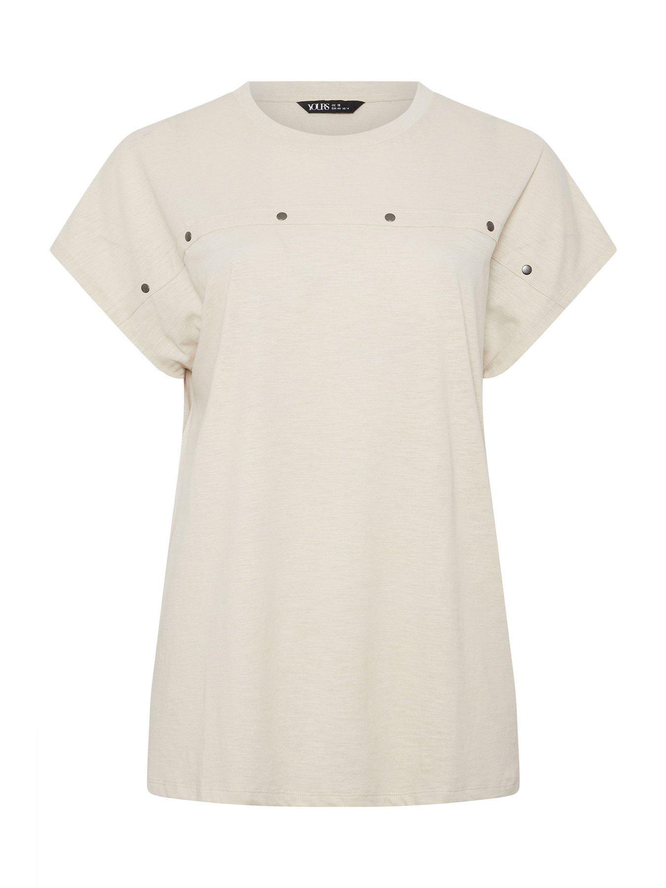 yours-curve-cotton-slub-stud-t-shirtdetail