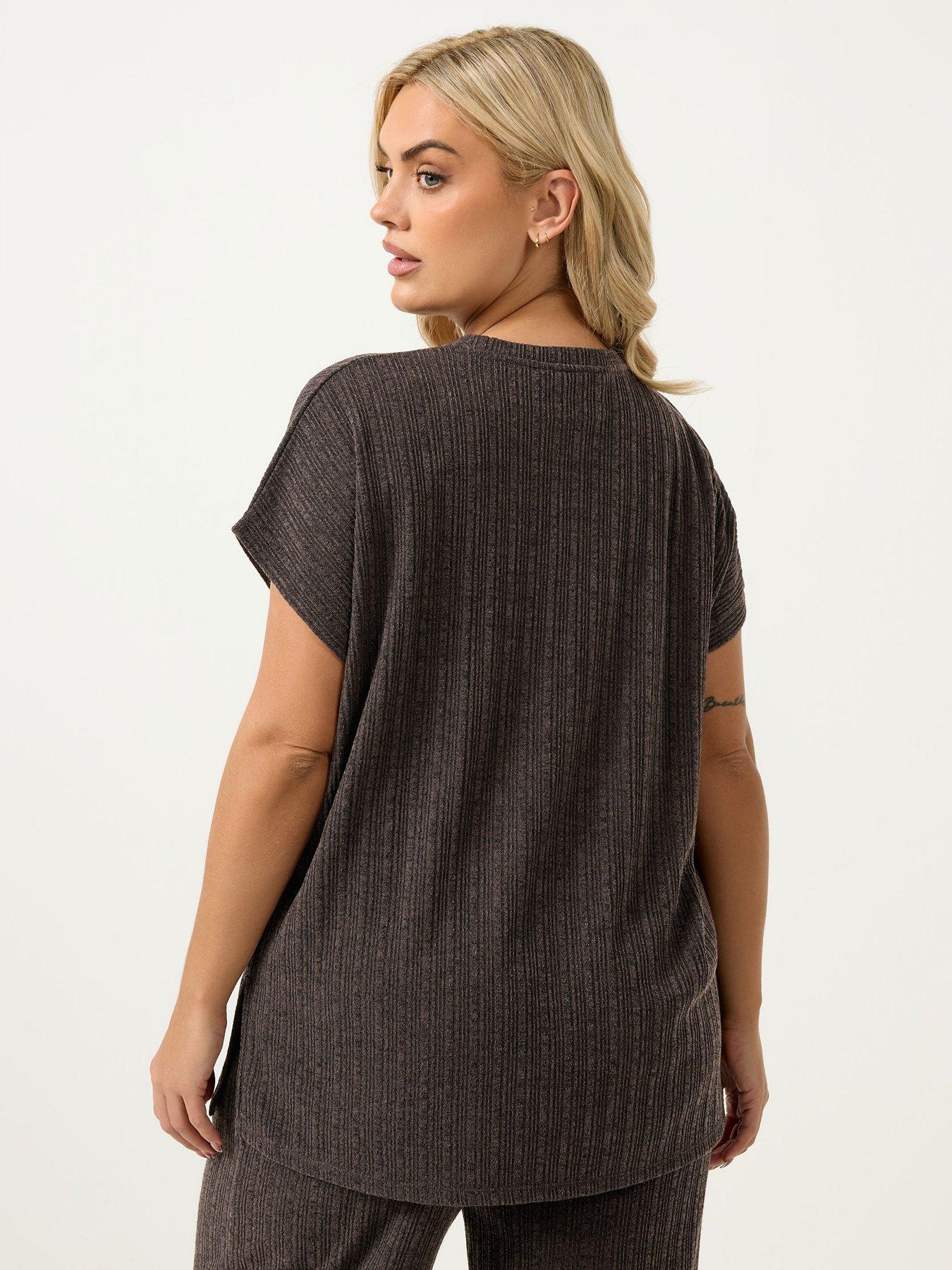 yours-curve-knitted-2-piece-t-shirt-co-ordstillFront