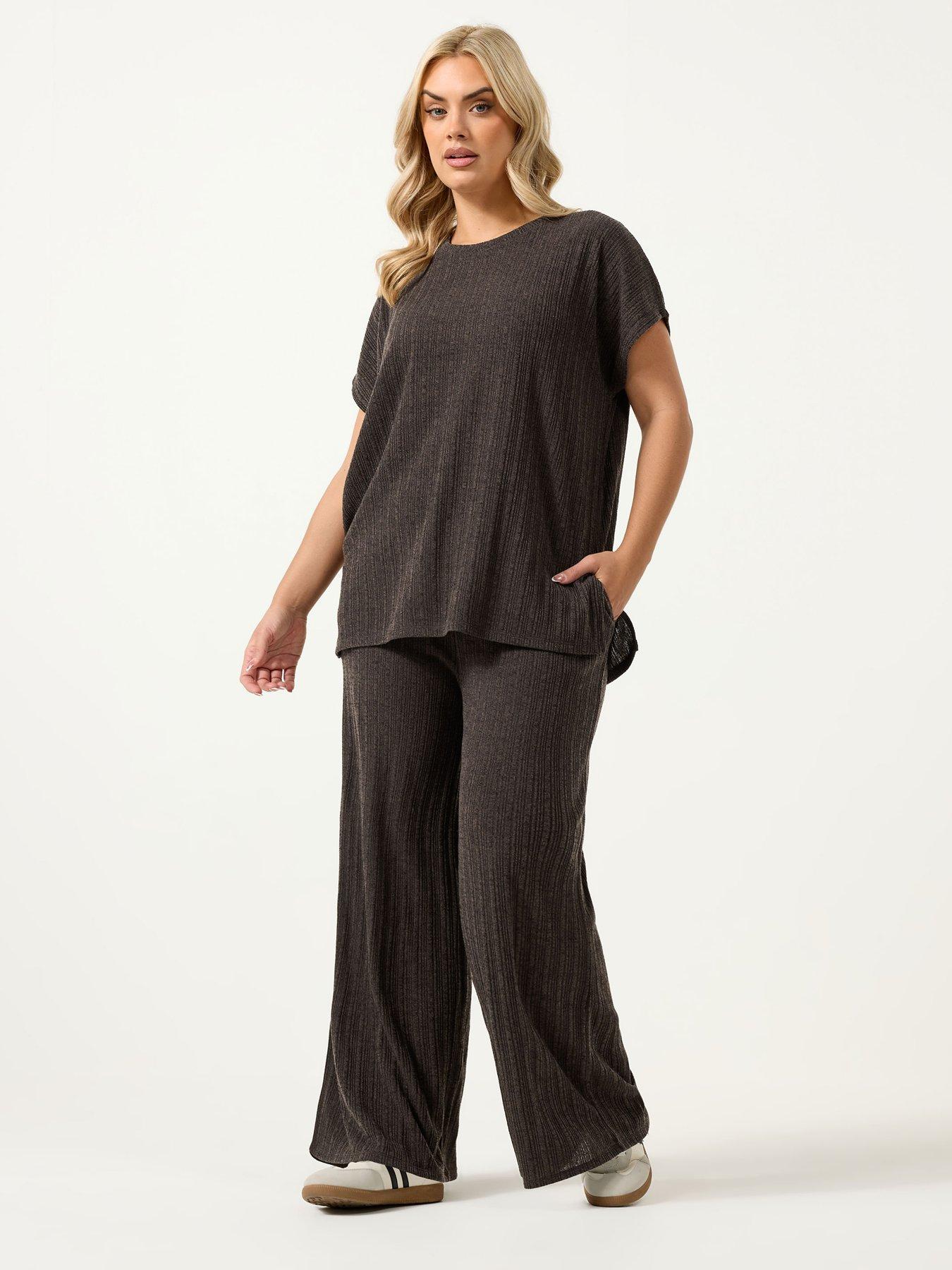 yours-curve-knitted-2-piece-t-shirt-co-ordback