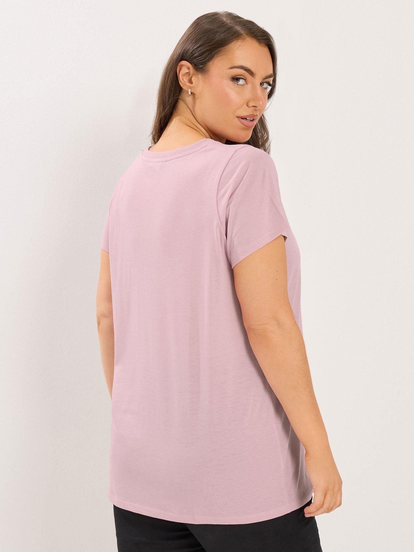Image 2 of 6 of Yours Curve 3 Pack Short Sleeve Core T-shirts