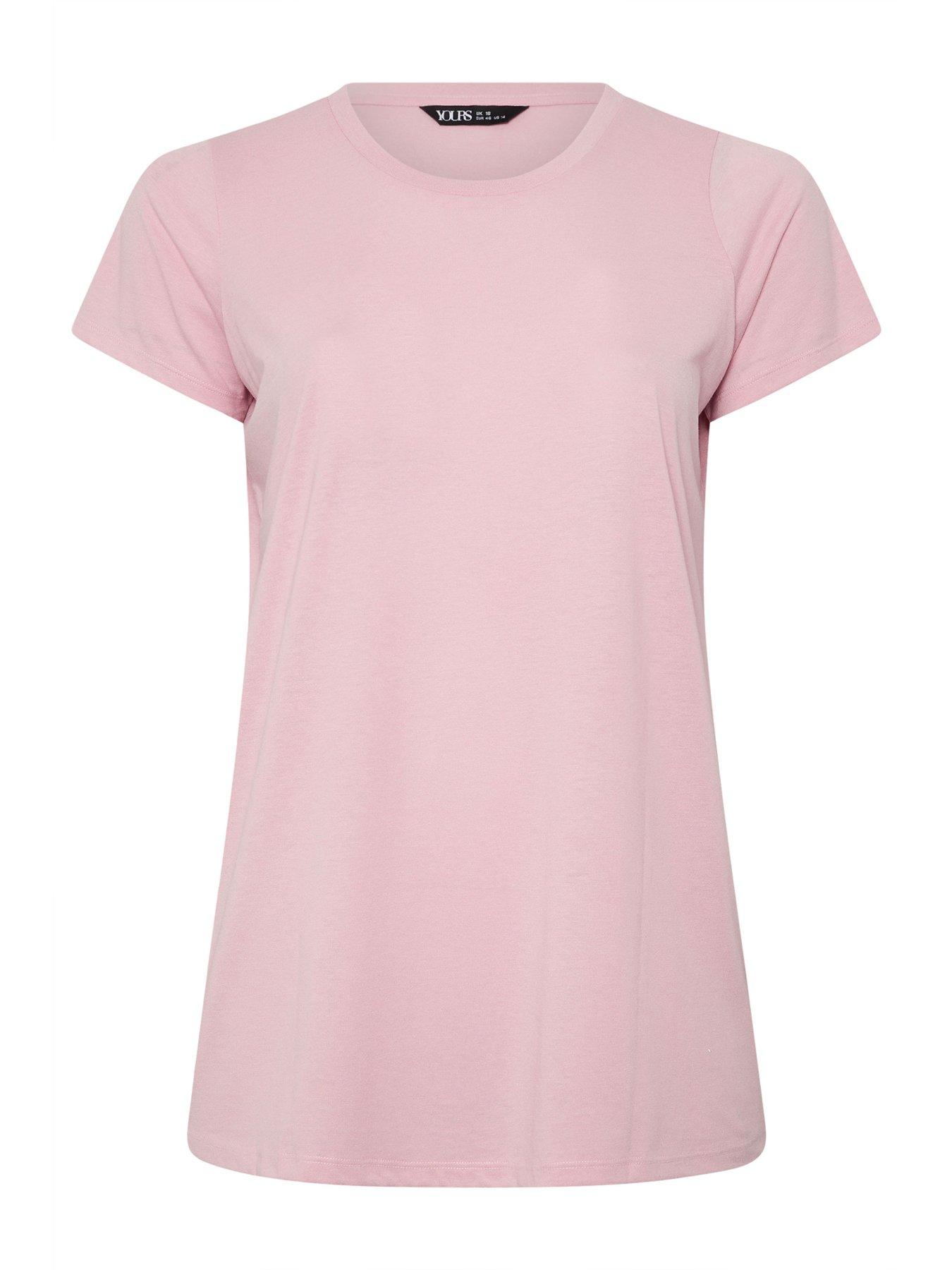 Image 5 of 6 of Yours Curve 3 Pack Short Sleeve Core T-shirts