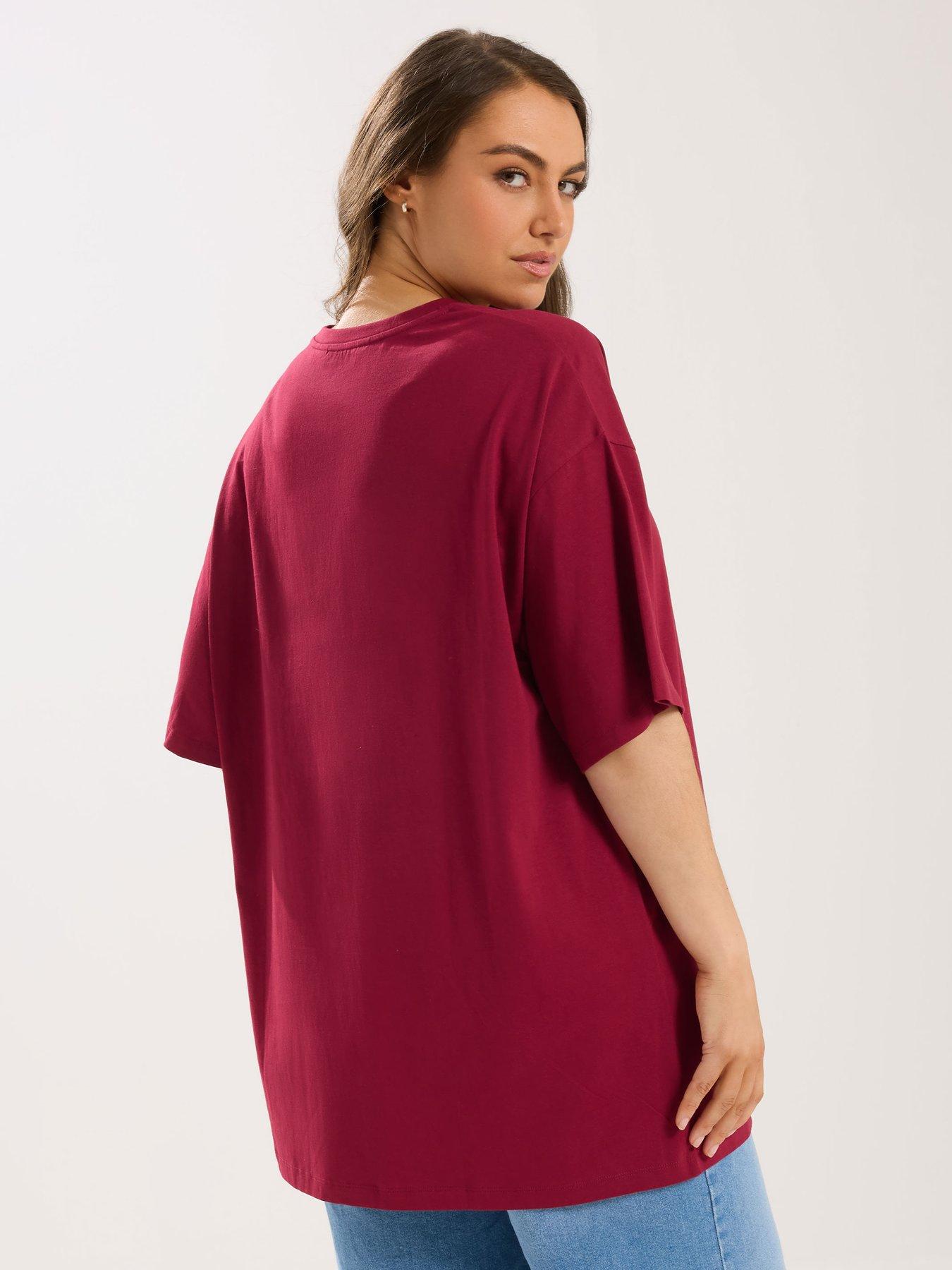 yours-curve-relaxed-longline-t-shirtstillFront