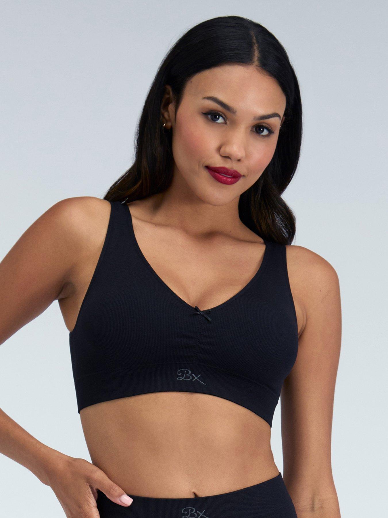 boux-avenue-rib-seamless-ruche-bralette-black