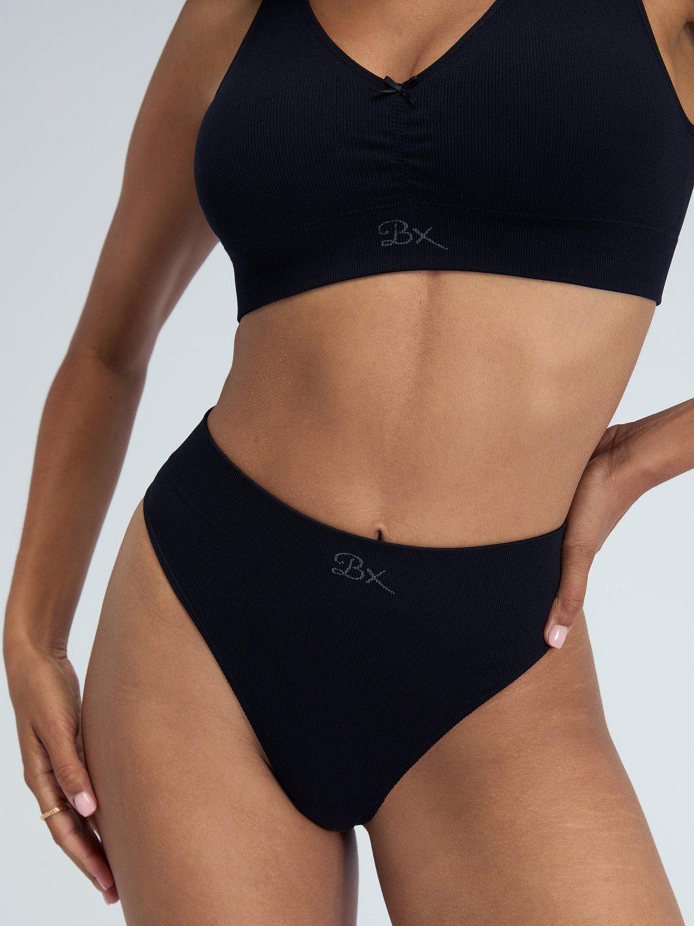 boux-avenue-boux-avenue-rib-seamless-ruche-bralette-blackdetail