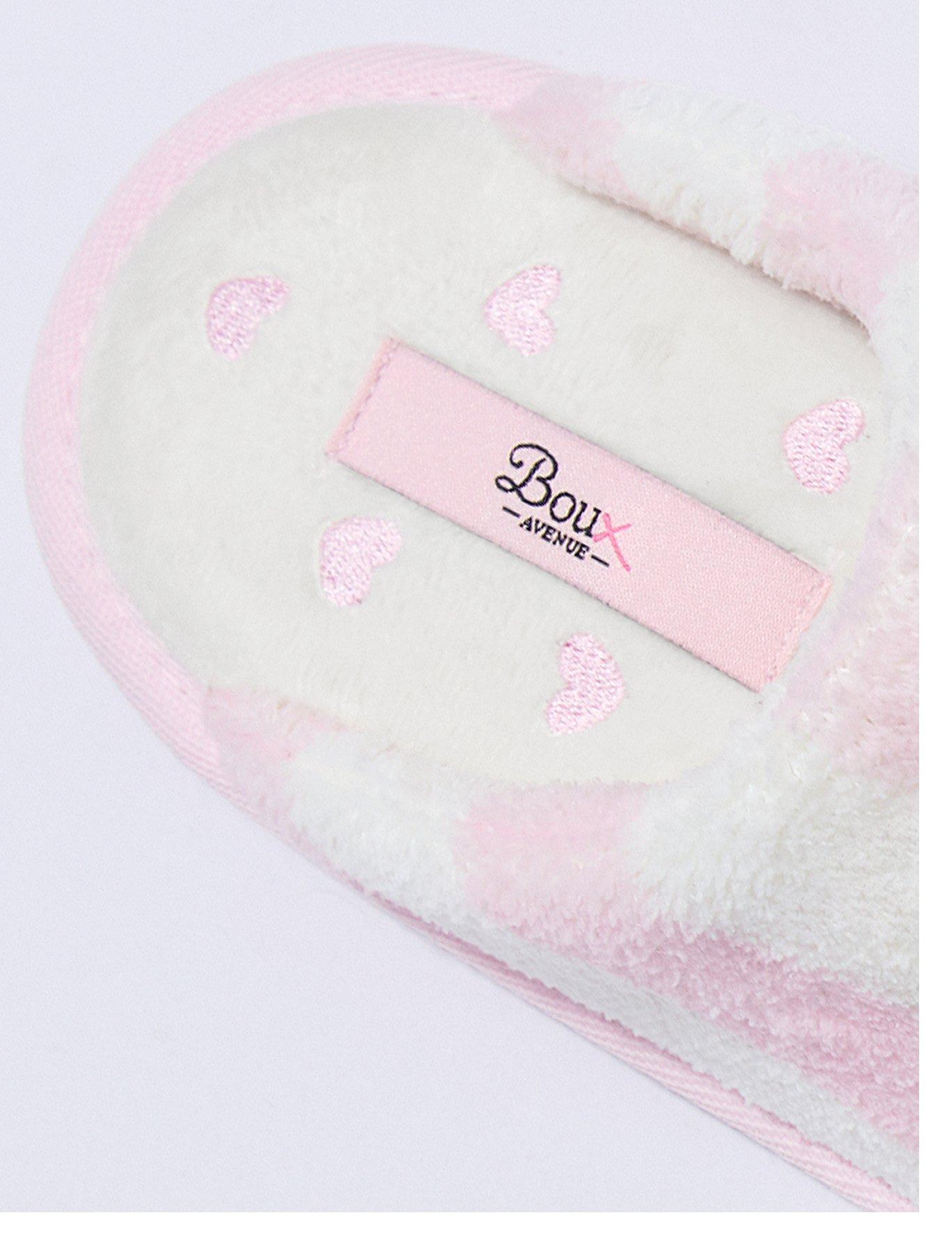 boux-avenue-heart-embroidered-sole-mule-slippers-pink-stripeoutfit