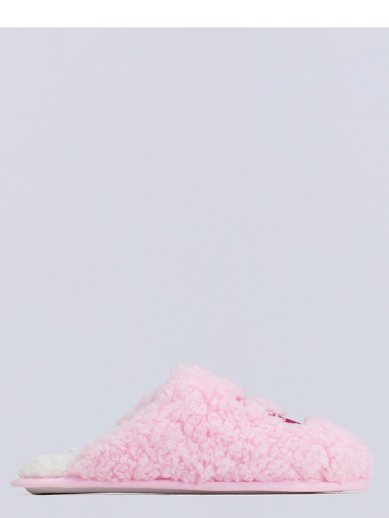 Image 3 of 5 of Boux Avenue Cherry Bow Embroidered Mule Slippers - Pink