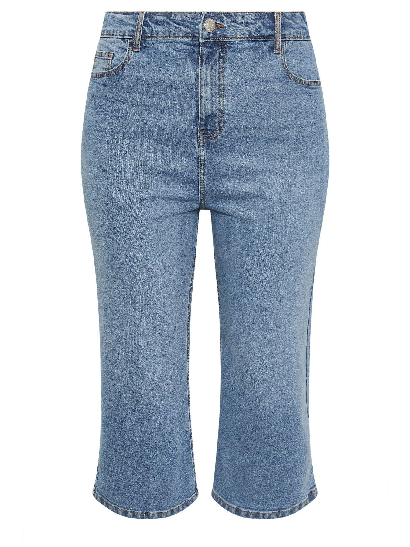 Image 5 of 5 of Yours Curve Crop Wide Leg Jean