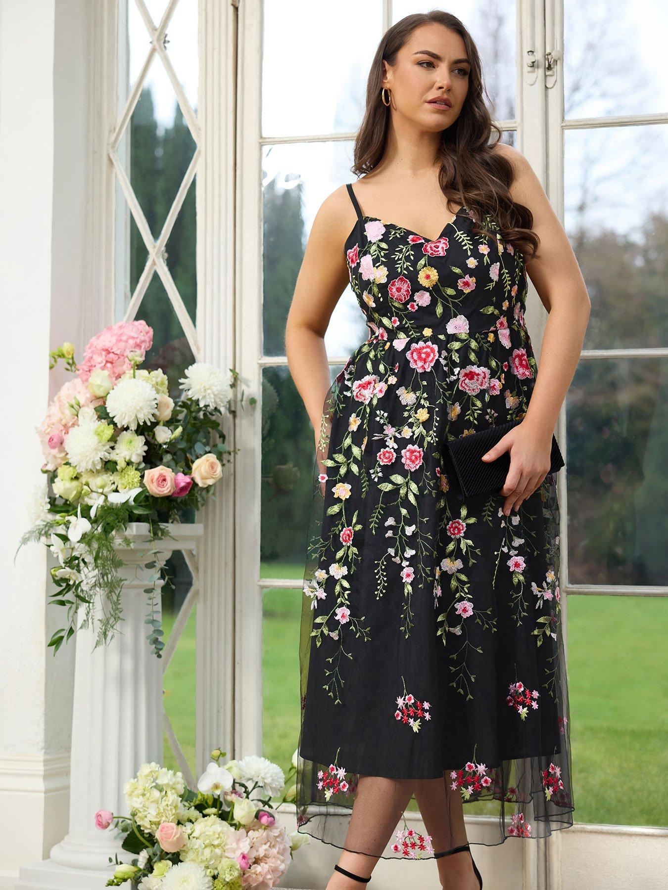 yours-curve-floral-strappy-dress