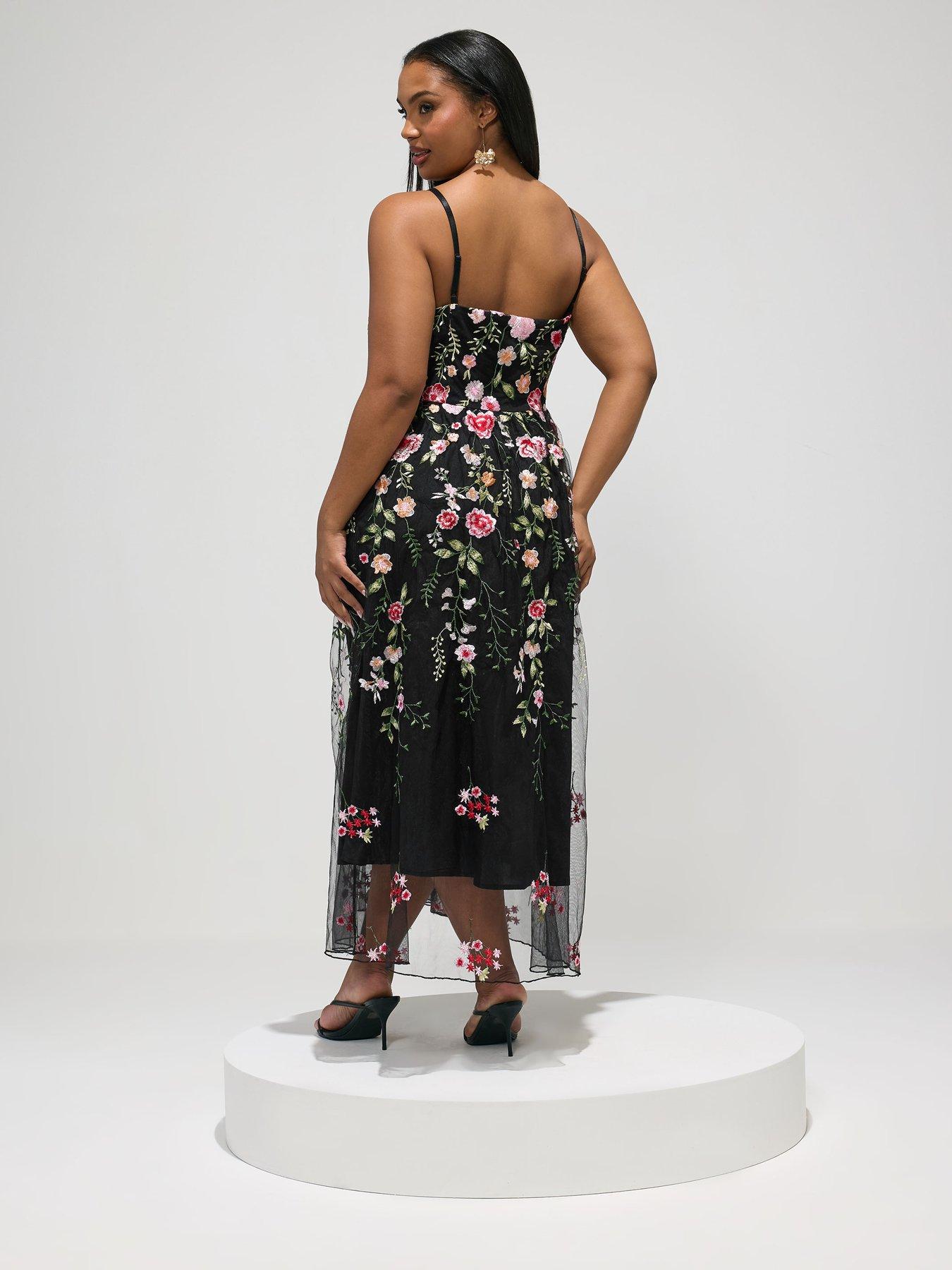 yours-curve-floral-strappy-dressstillFront