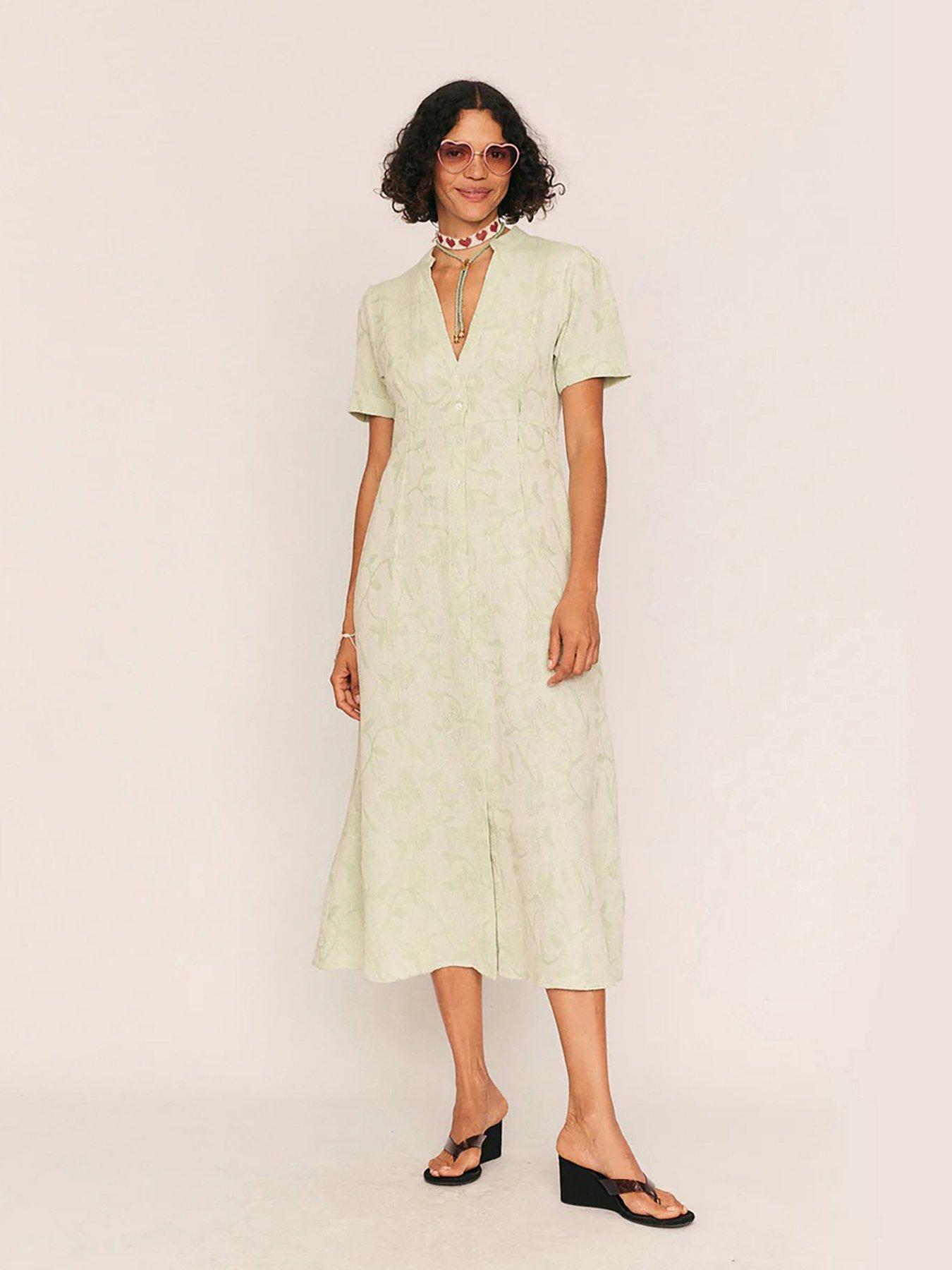 Summery Jude Midi Shirt Dress - Green
