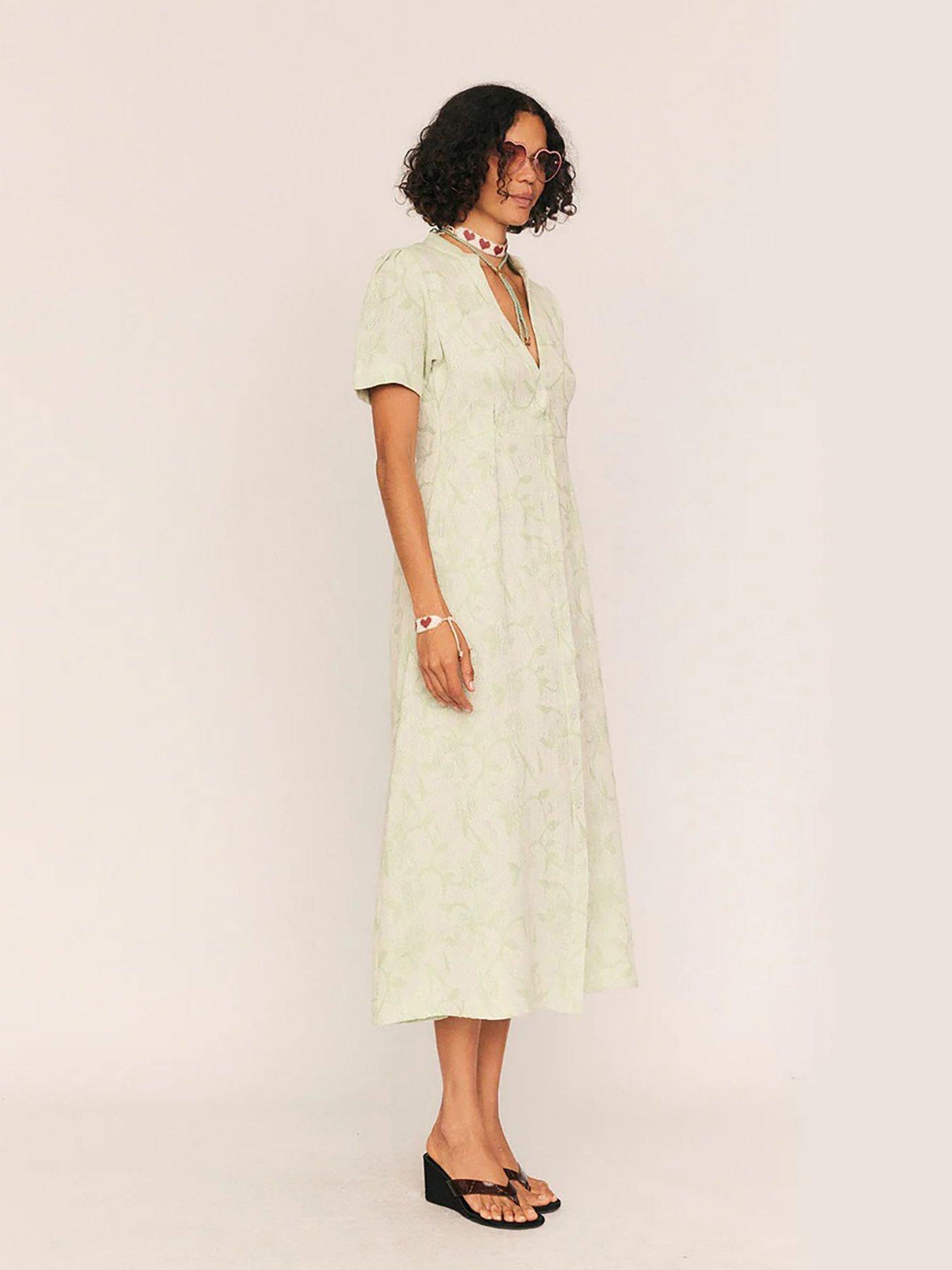 Image 3 of 3 of Summery Jude Midi Shirt Dress
