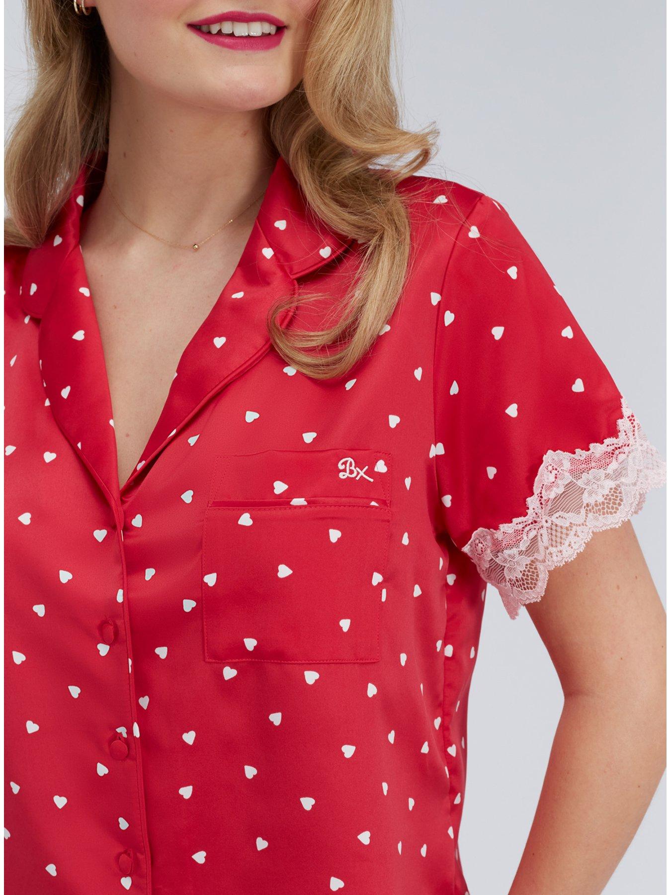 boux-avenue-amelia-heart-satin-short-pyjamas-reddetail