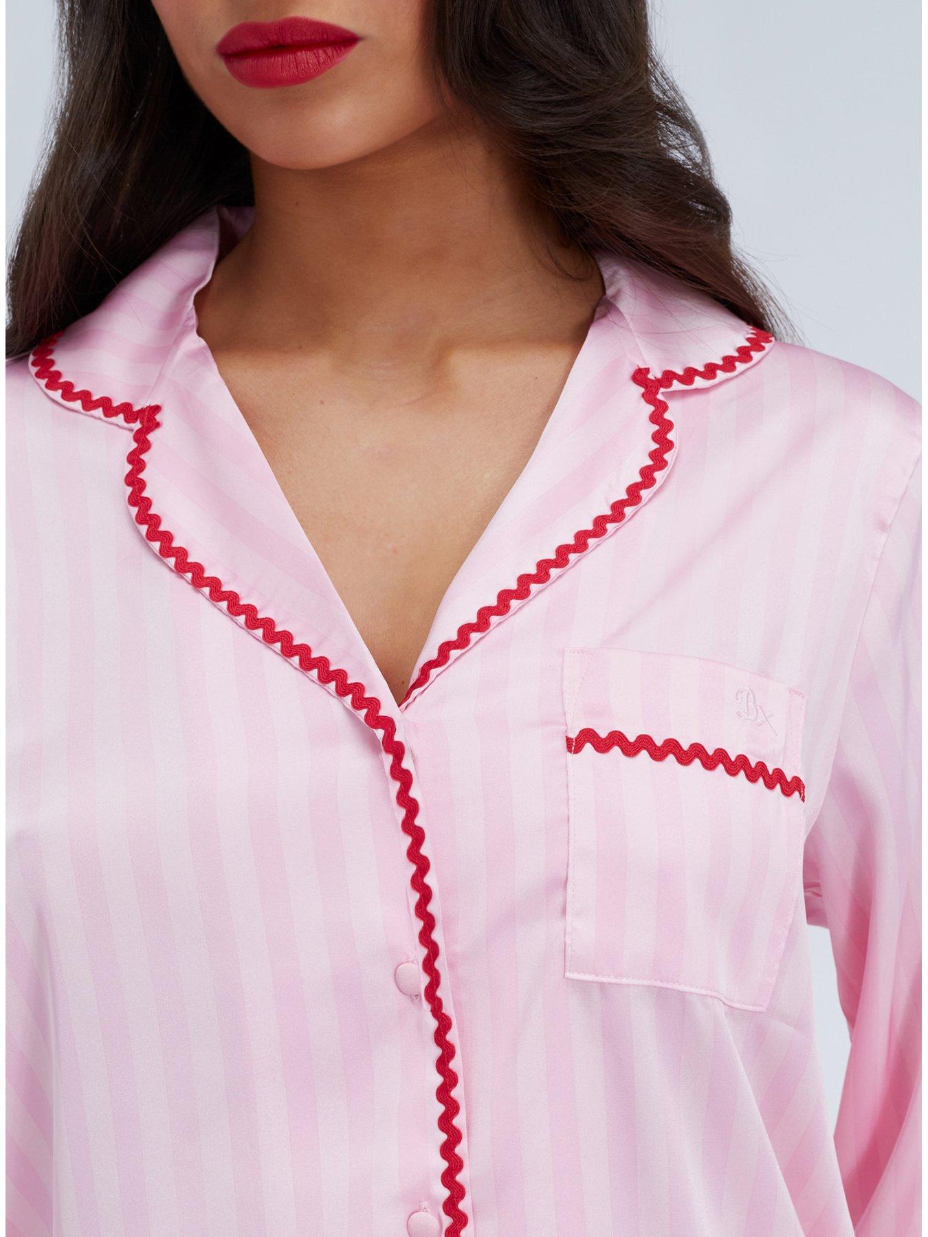 boux-avenue-stripe-satin-short-pyjama-set-pinkdetail