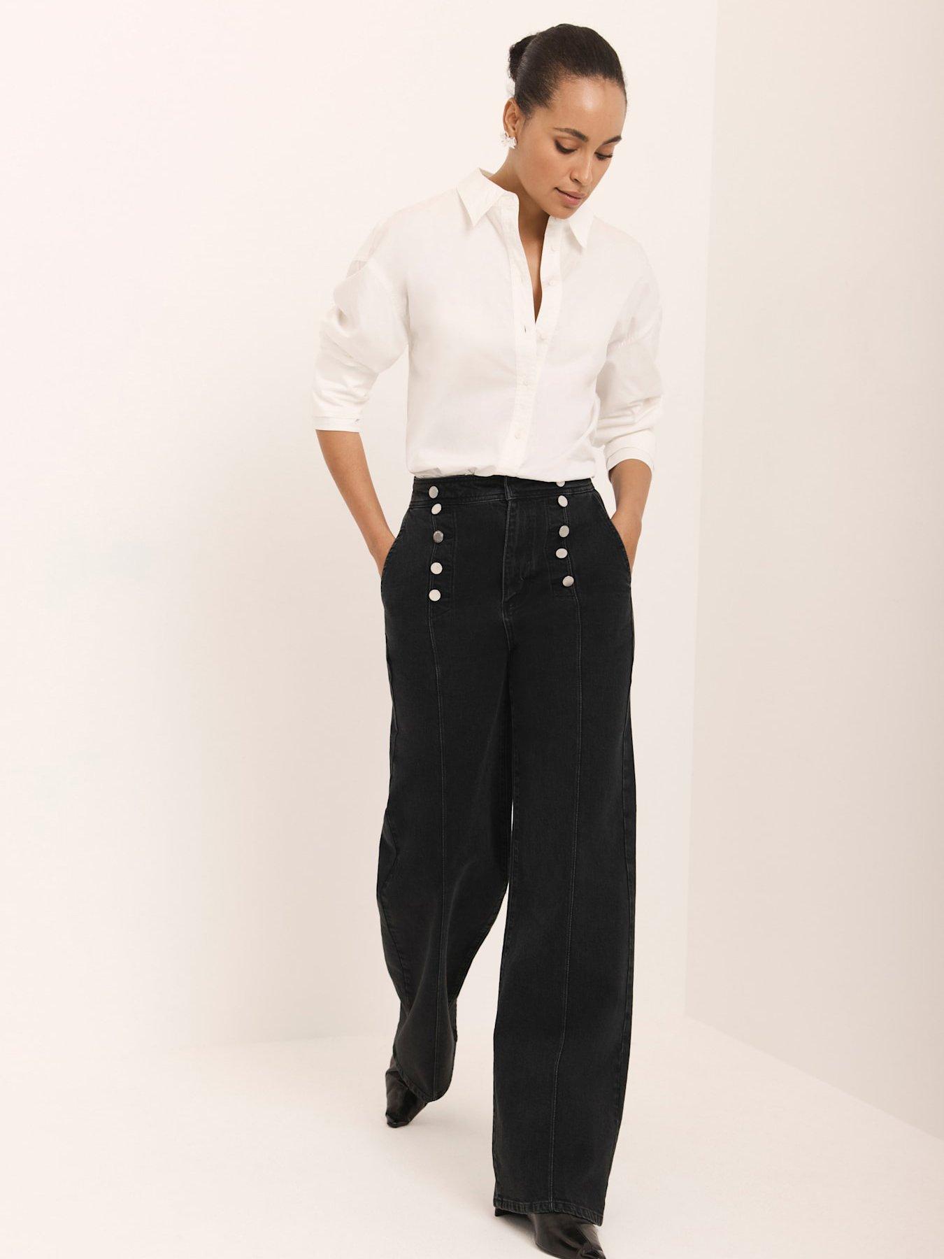 mint-velvet-black-button-front-wide-jeanback