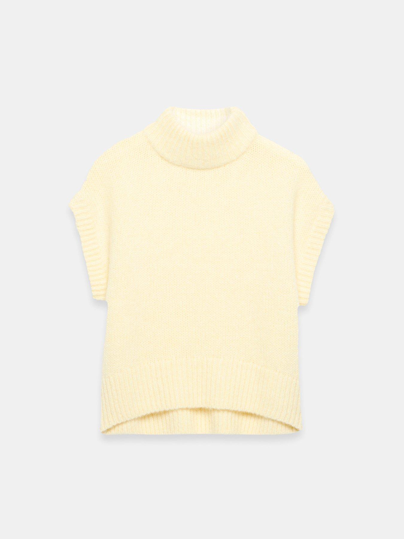 Image 3 of 4 of Mint Velvet Yellow Wool Blend Knit Top