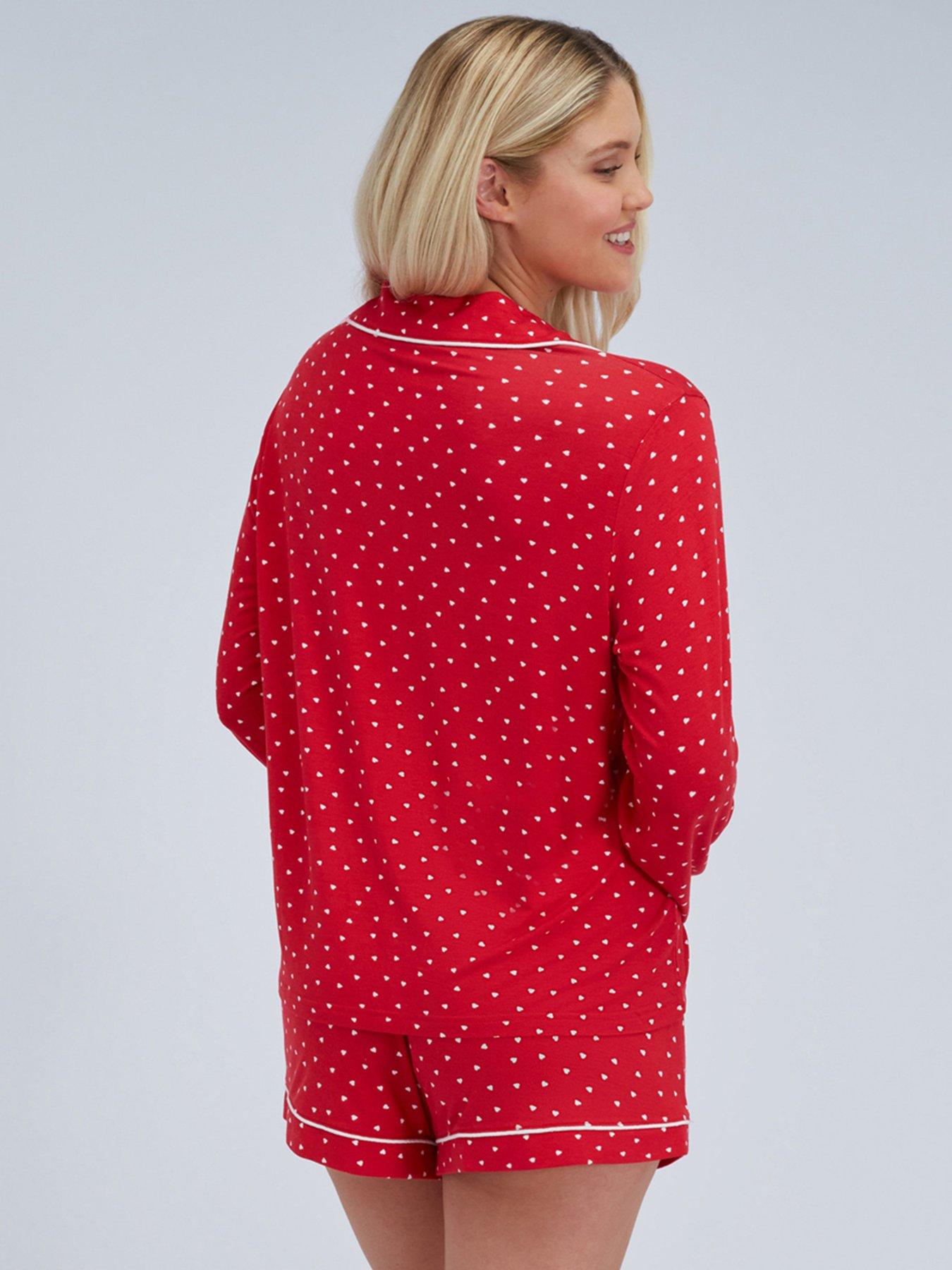 boux-avenue-heart-modal-short-pj-set-redstillFront