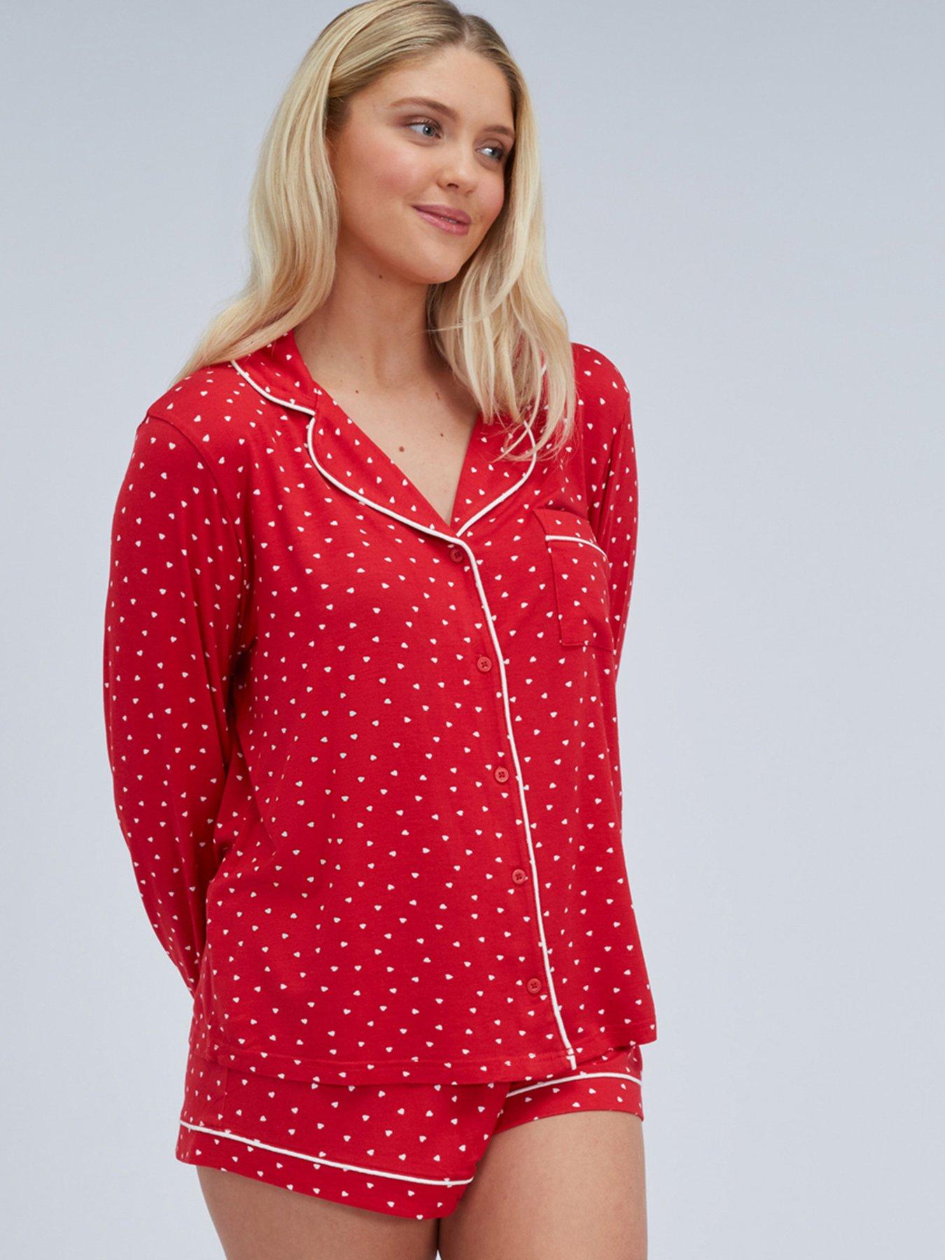 boux-avenue-heart-modal-short-pj-set-redback