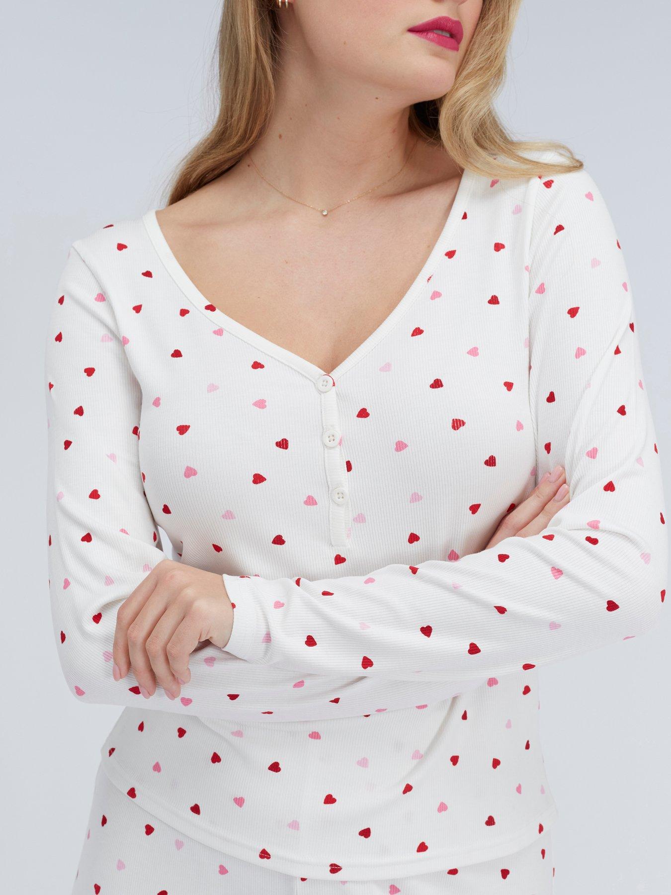 boux-avenue-heart-rib-modal-pyjama-set-ivory-mix-whitedetail