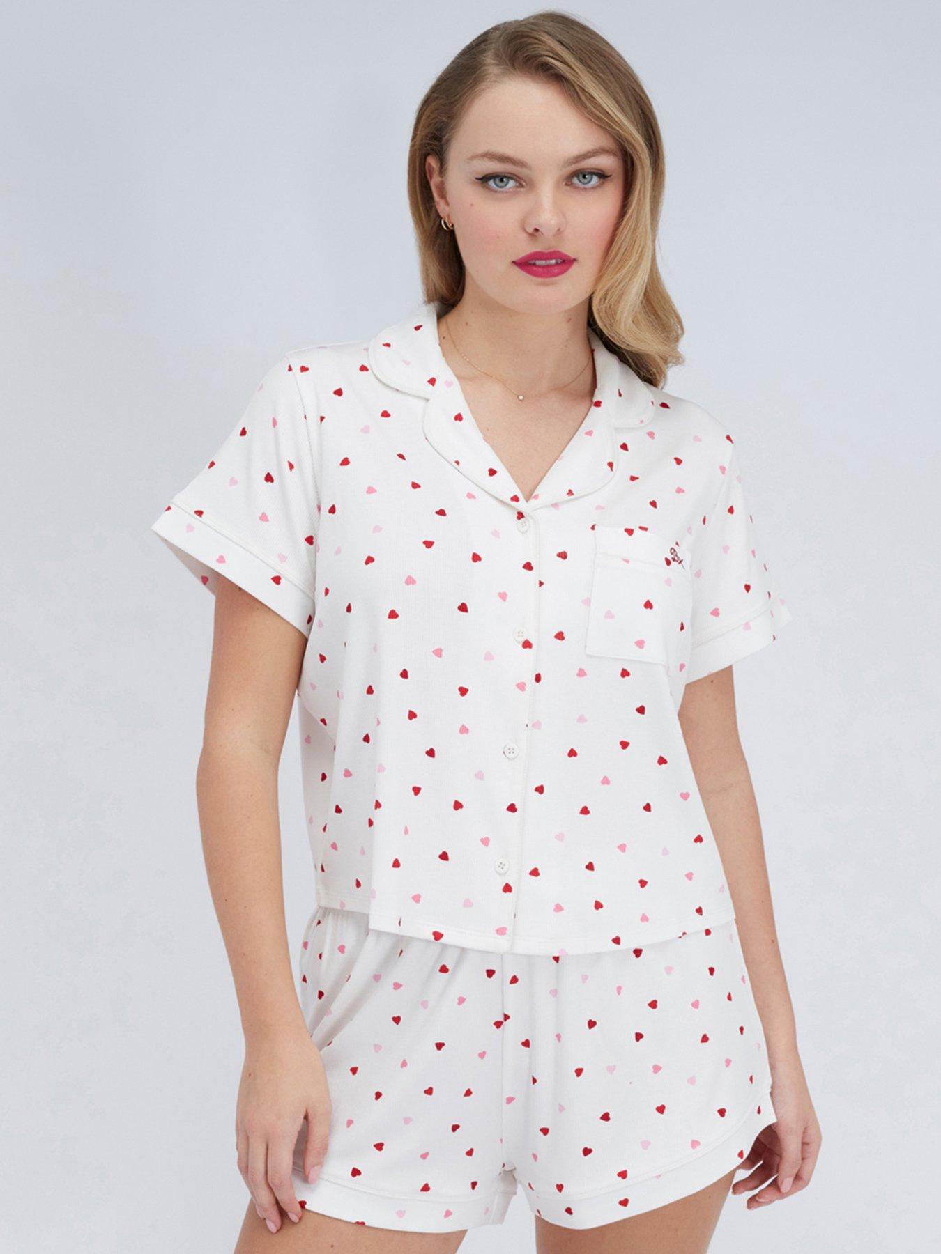 boux-avenue-heart-rib-modal-short-pj-set-ivory-mixfront
