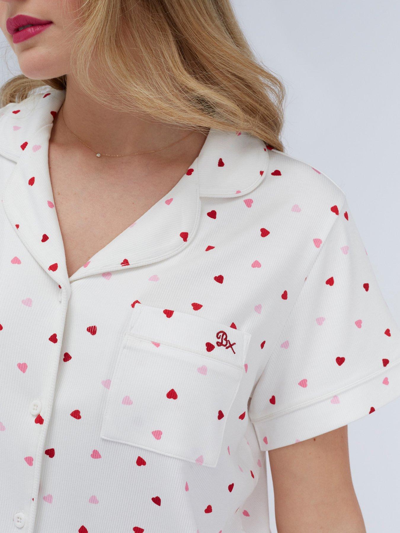 boux-avenue-heart-rib-modal-short-pj-set-ivory-mixoutfit