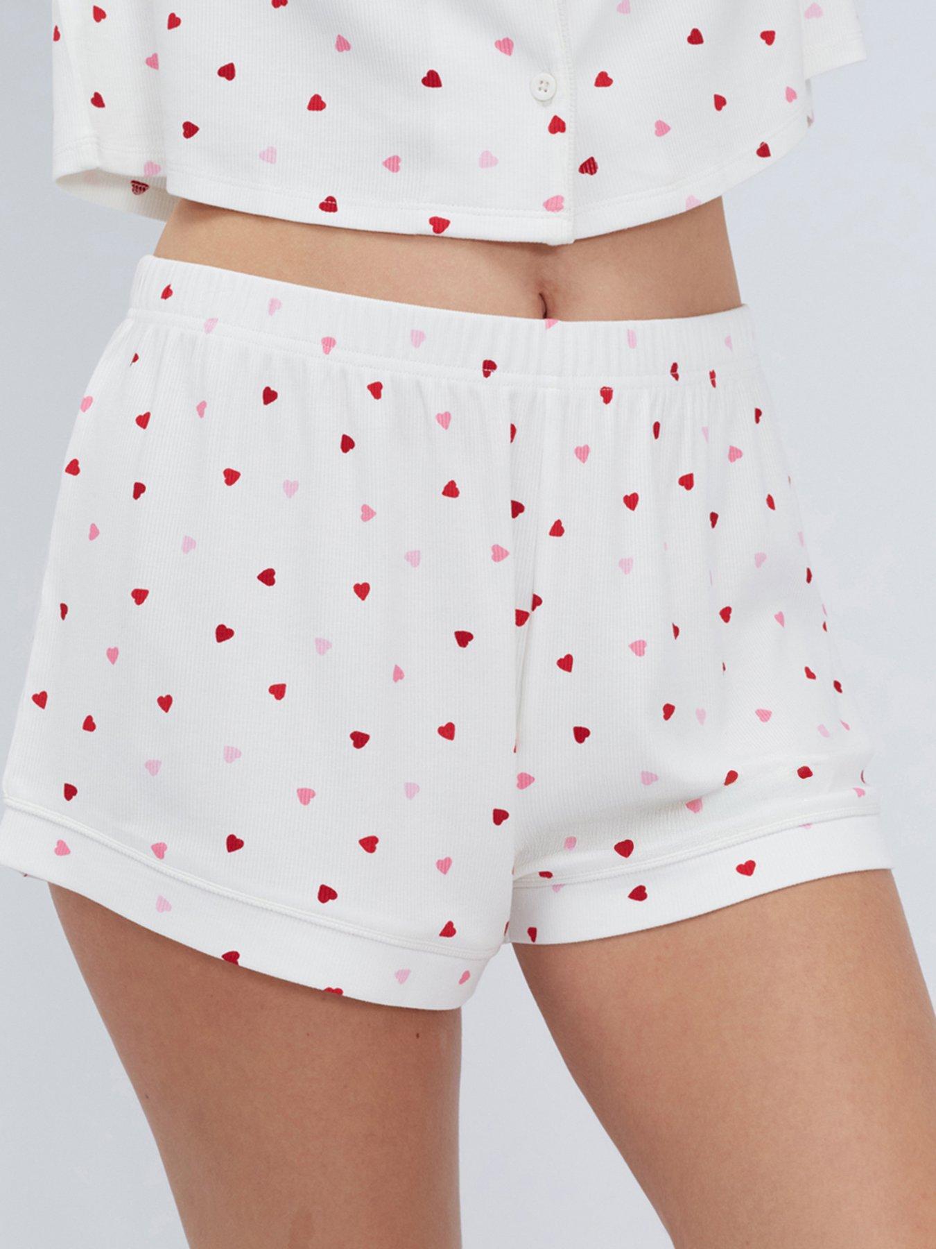 boux-avenue-heart-rib-modal-short-pj-set-ivory-mixdetail