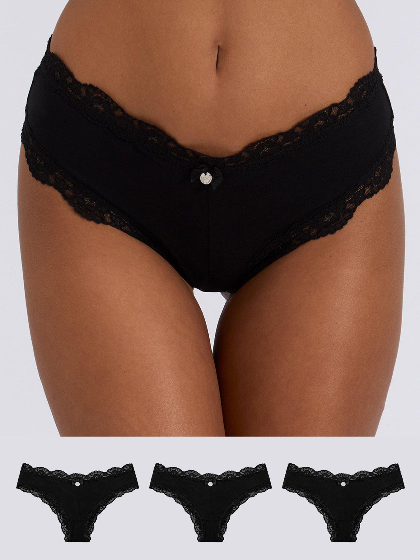 Boux Avenue Boux Avenue Tatiana Brazilian 3 Pk - Black