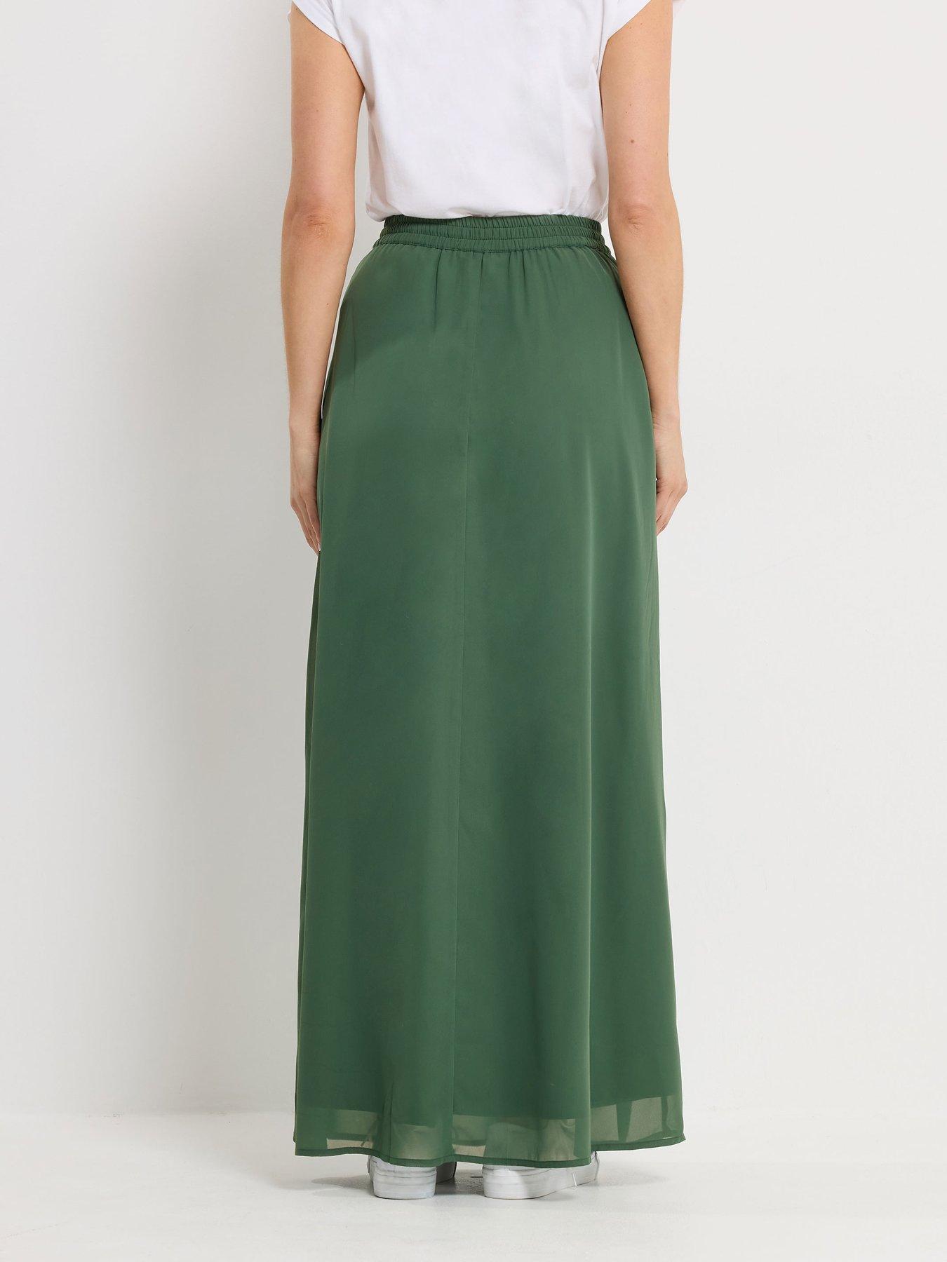 long-tall-sally-tie-waist-maxi-skirt-greenstillFront