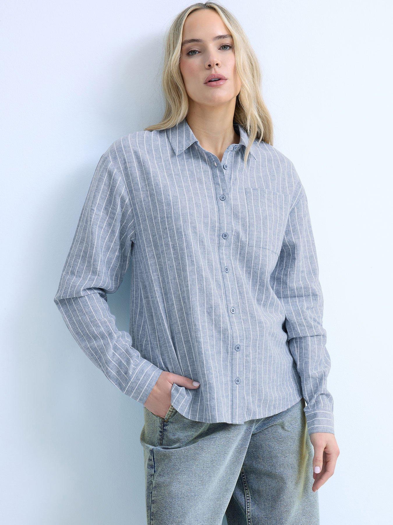 Image 1 of 5 of Long Tall Sally Tall Stripe Shirt