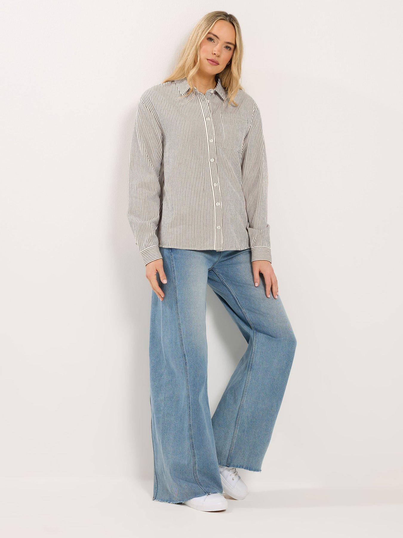 Image 3 of 6 of Long Tall Sally Stripe Shirt - Cream