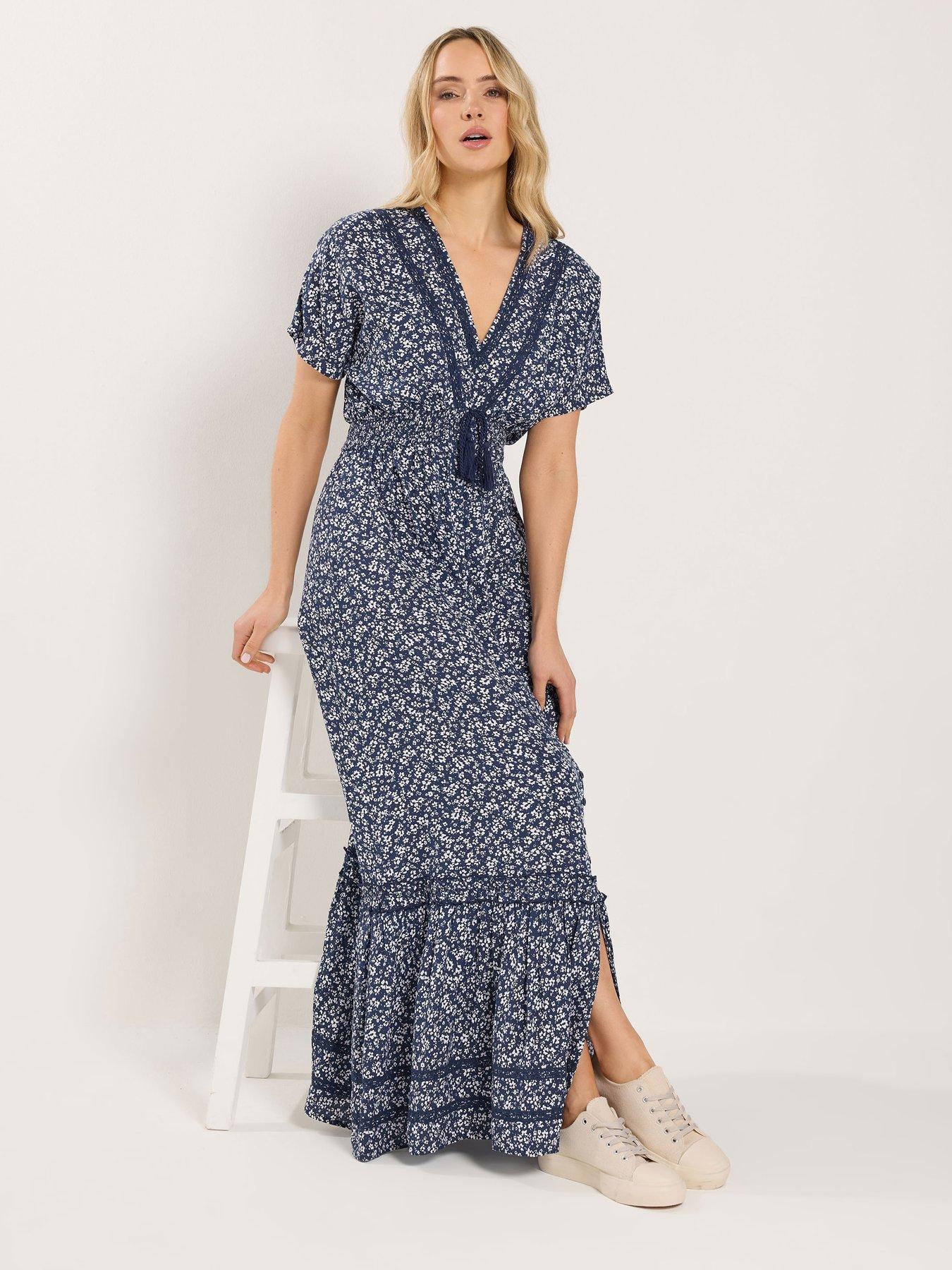 long-tall-sally-ditsy-lace-insert-maxi-dress-bluefront