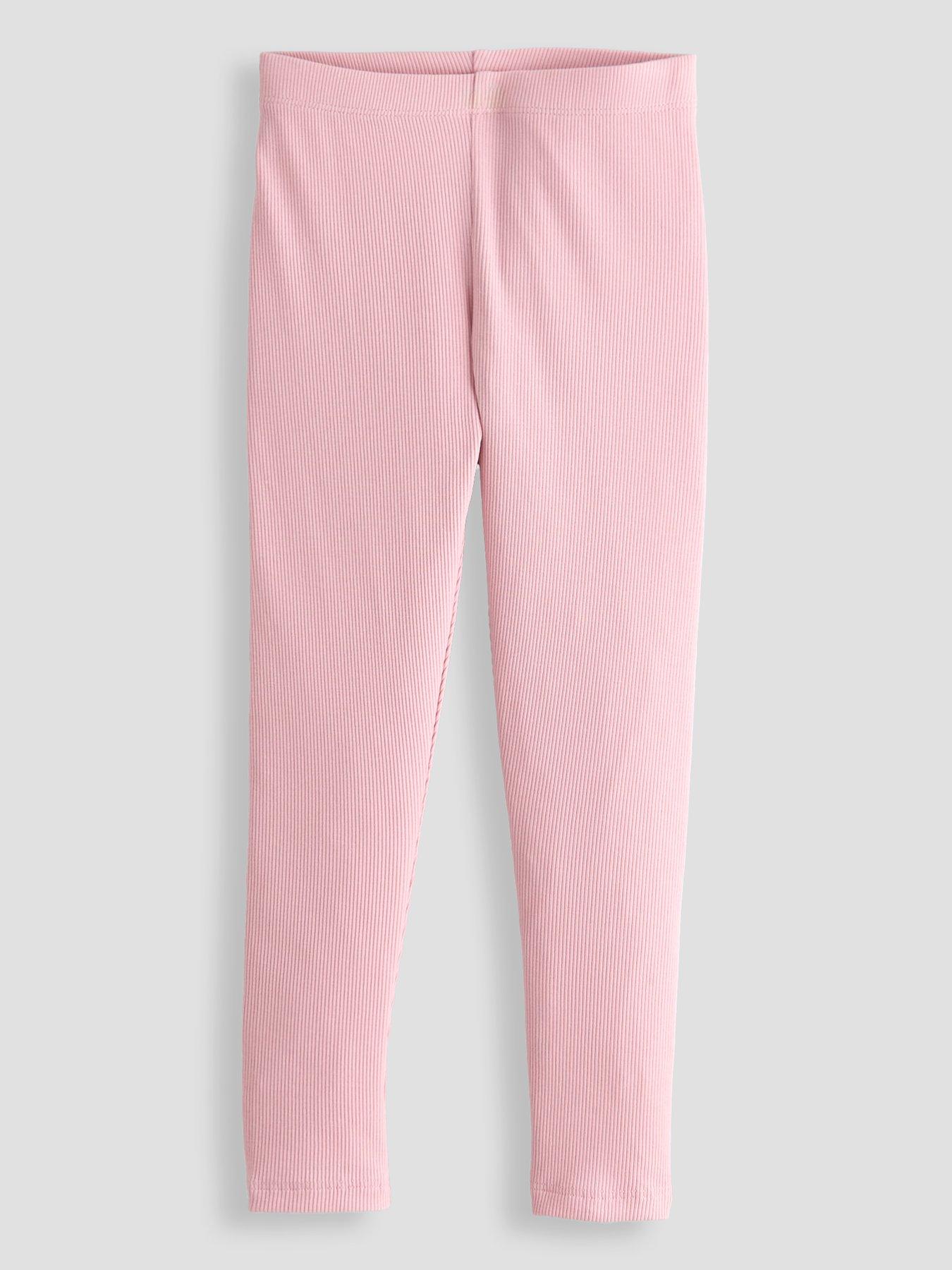 Image 1 of 4 of The Very Collection Girls Ribbed Basic Single Legging - Light Pink
