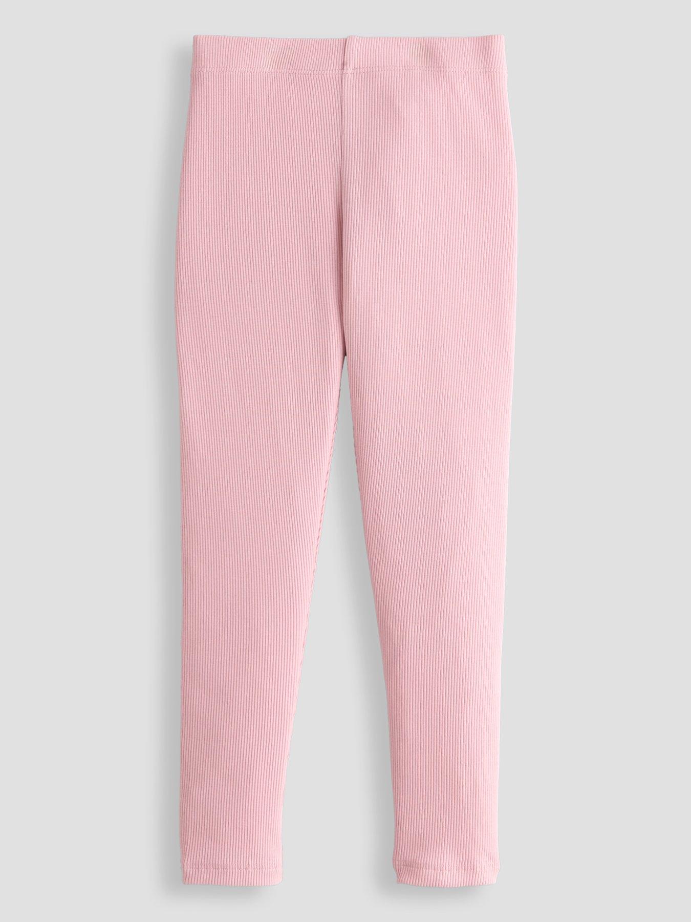 Image 2 of 4 of The Very Collection Girls Ribbed Basic Single Legging - Light Pink