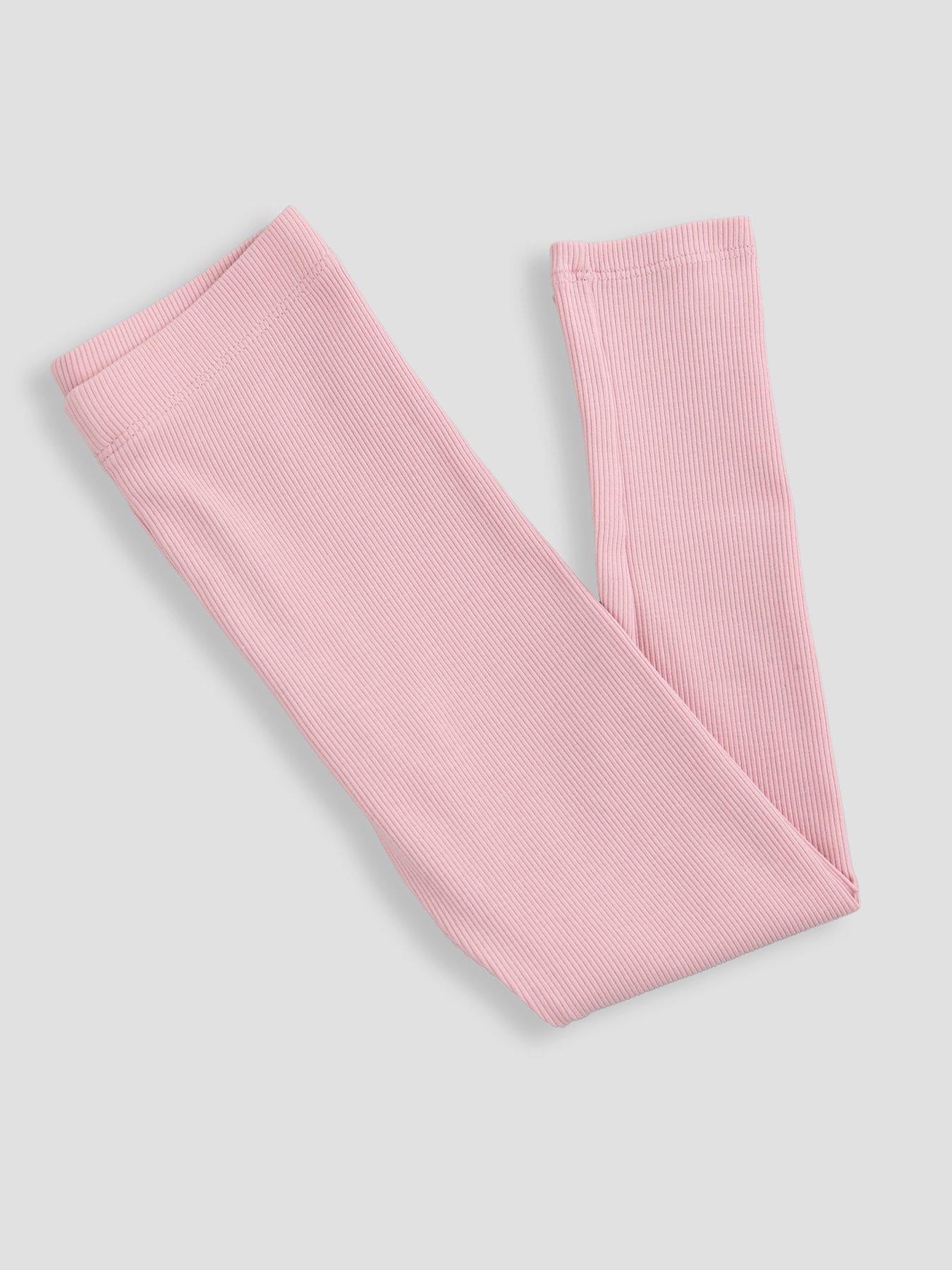Image 3 of 4 of The Very Collection Girls Ribbed Basic Single Legging - Light Pink