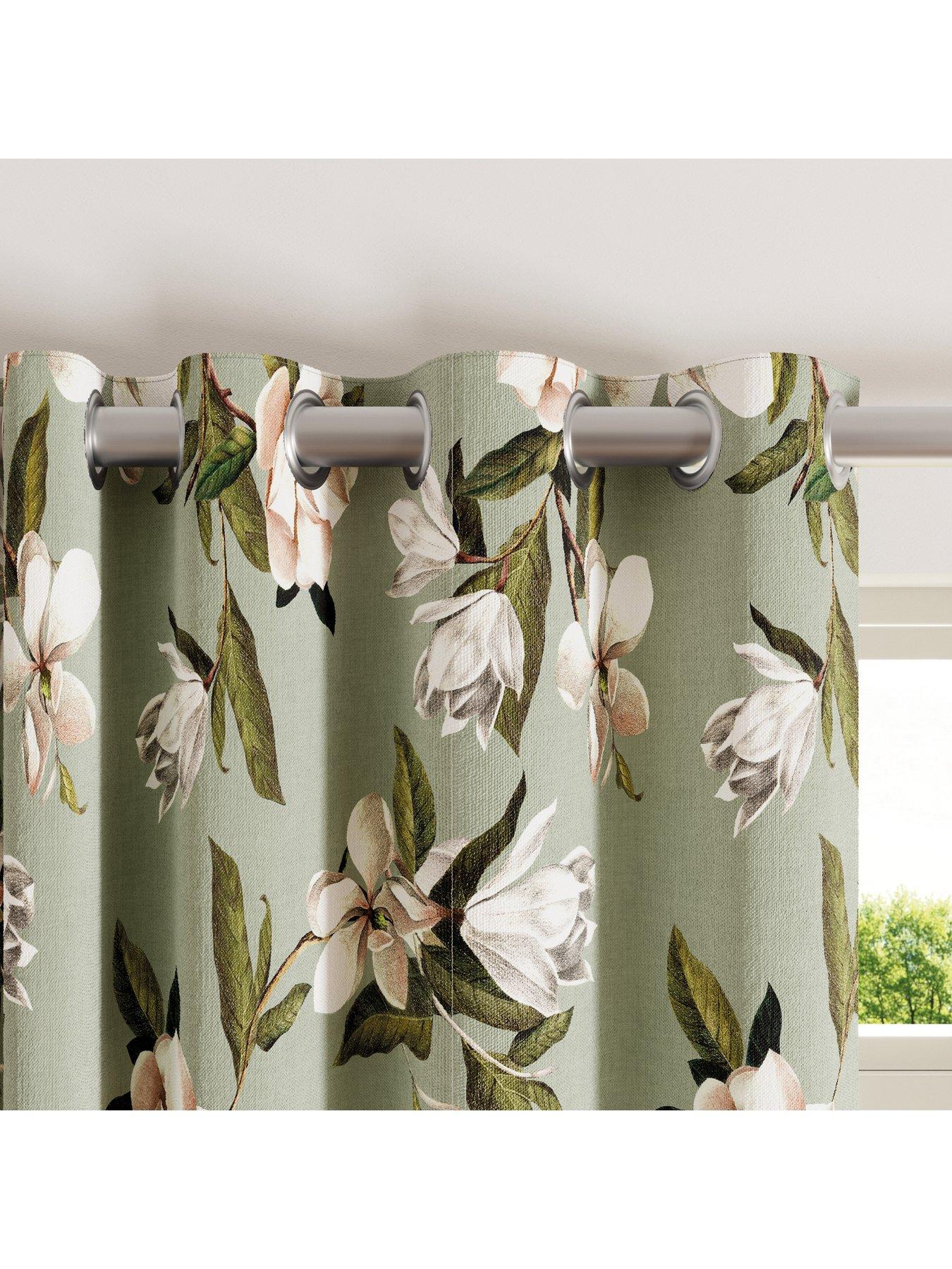 Image 2 of 4 of Ted Baker Opal Floral Lined Curtains